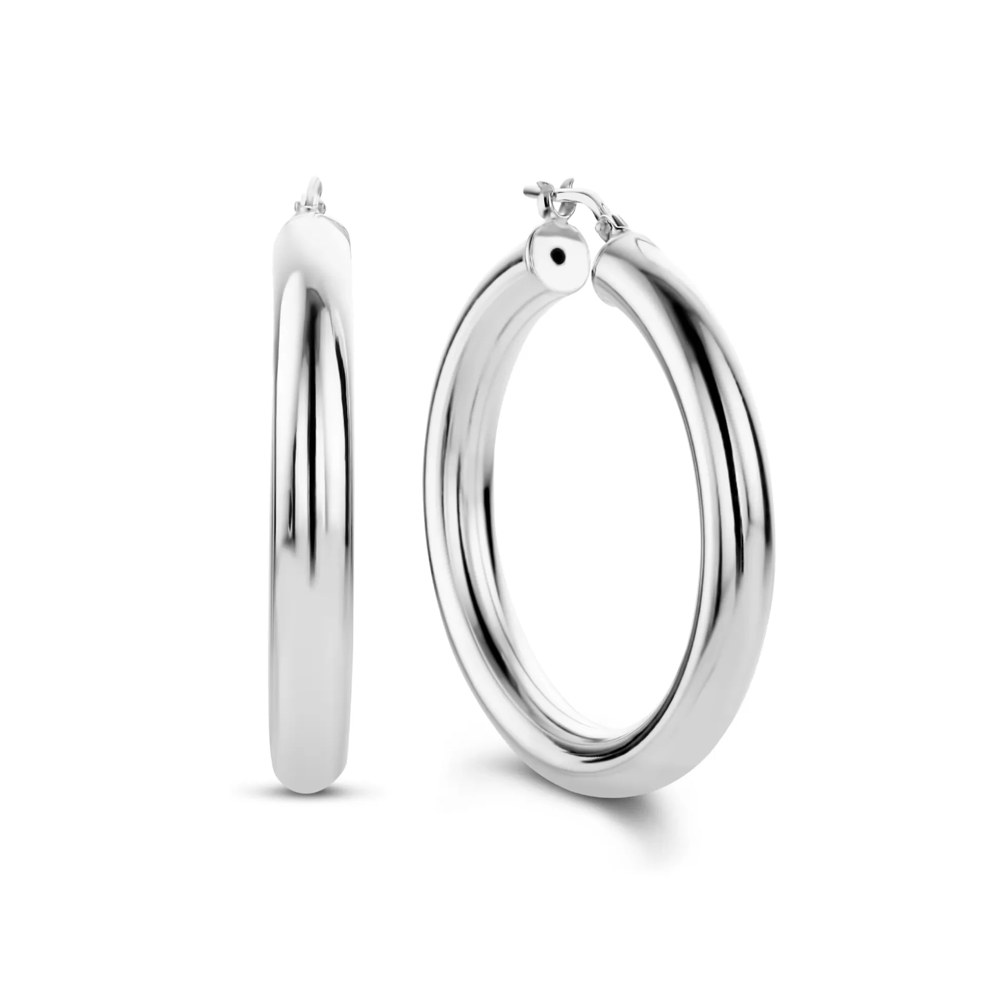 Hot Bibbiena Poppi Casentino Creoli In Argento Sterling 925 Orecchini