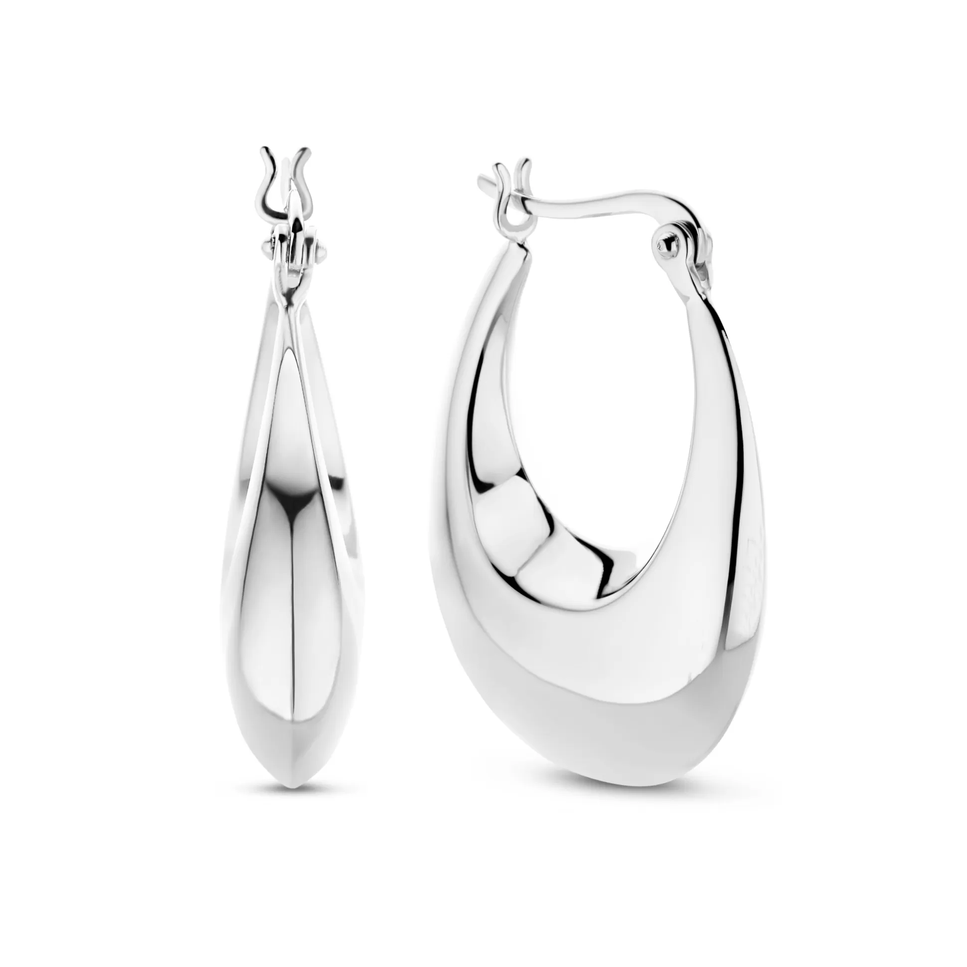 Hot Bibbiena Poppi Casentino Creoli In Argento Sterling 925 Orecchini