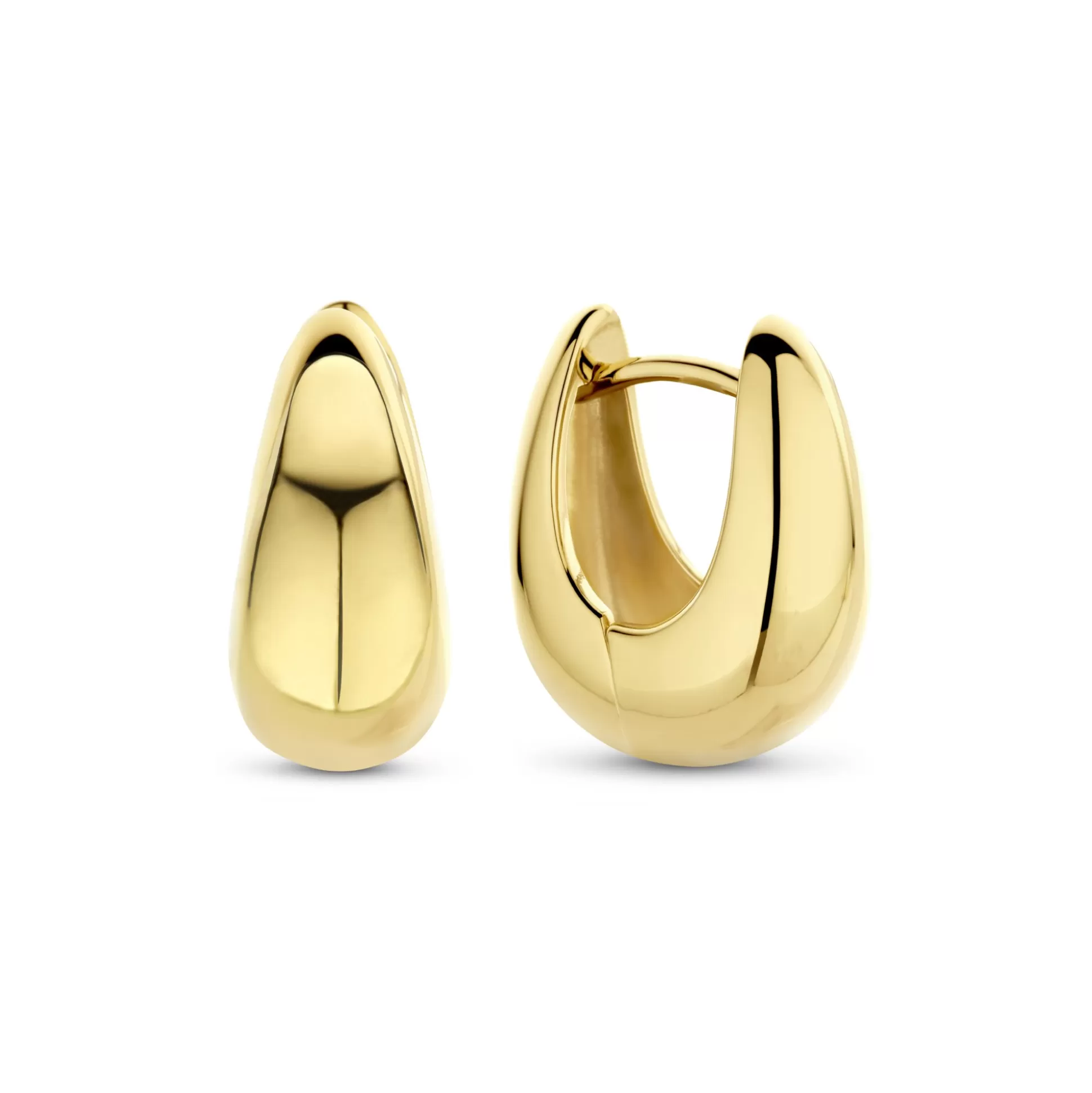 Best Bibbiena Poppi Casentino Creoli In Argento Sterling 925 Placcati Oro Orecchini