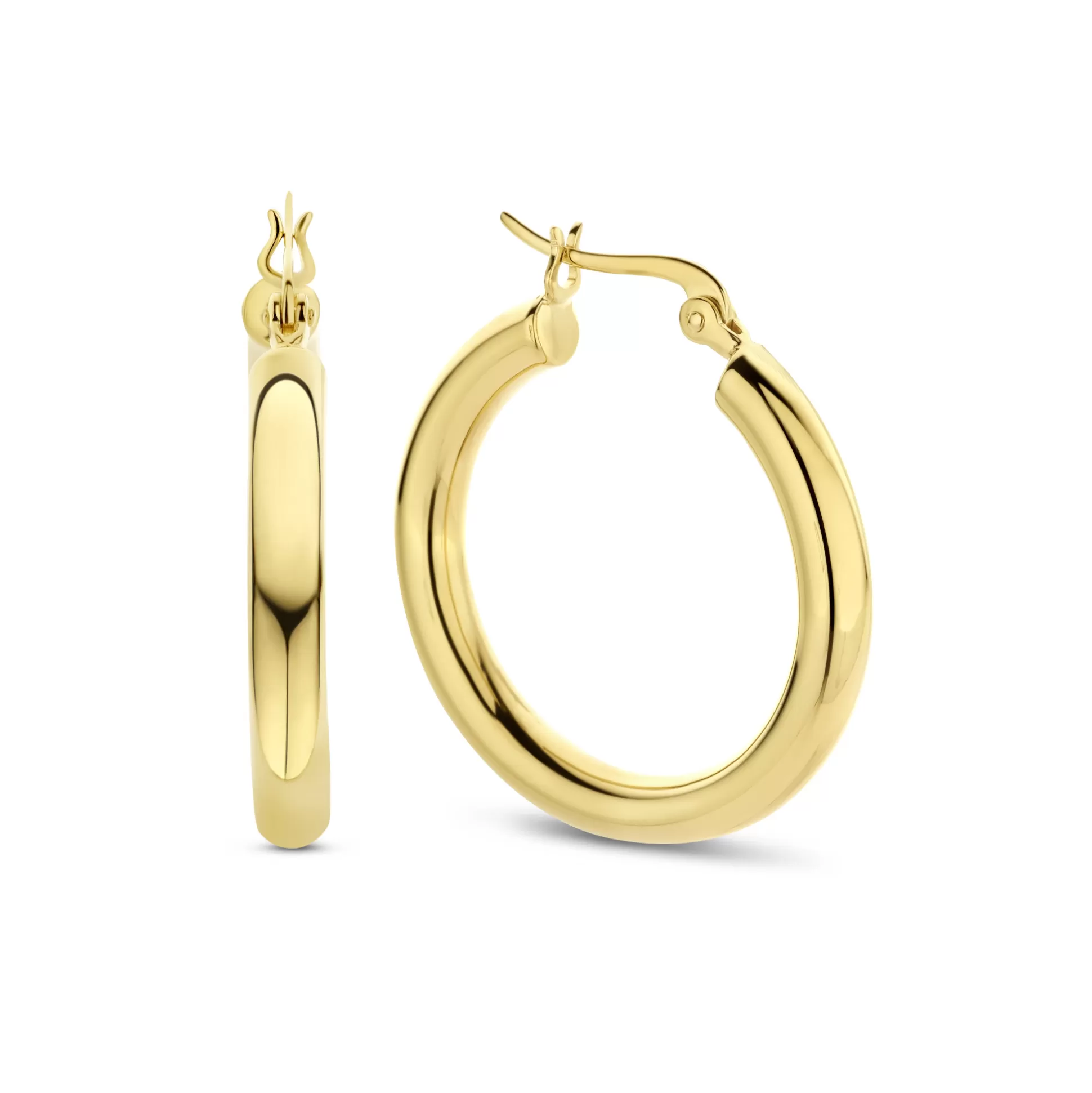 Best Bibbiena Poppi Casentino Creoli In Argento Sterling 925 Placcati Oro Orecchini