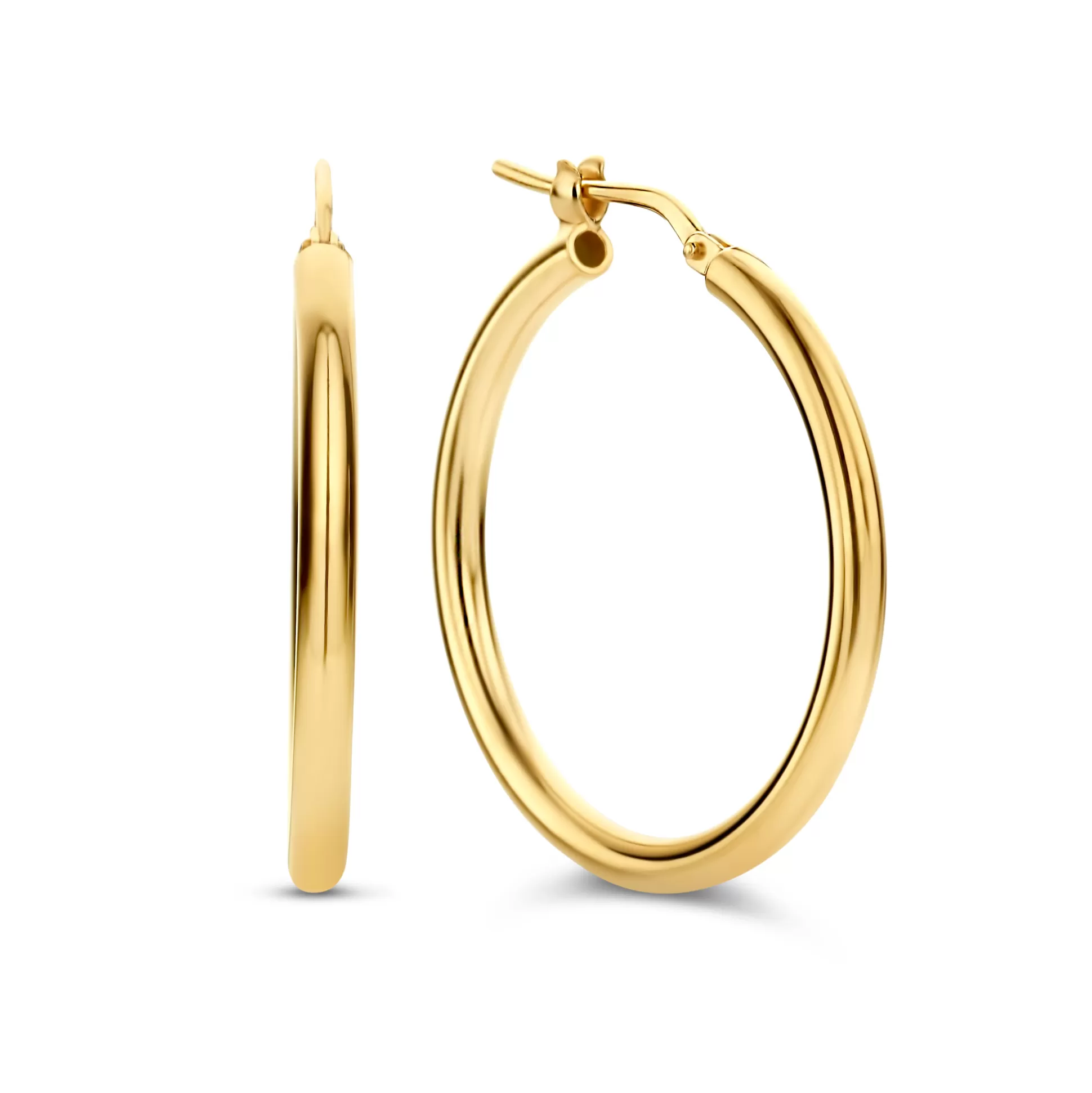 Sale Bibbiena Poppi Casentino Creoli In Argento Sterling 925 Placcati Oro Con Placcatura In Oro 14 Carati Orecchini