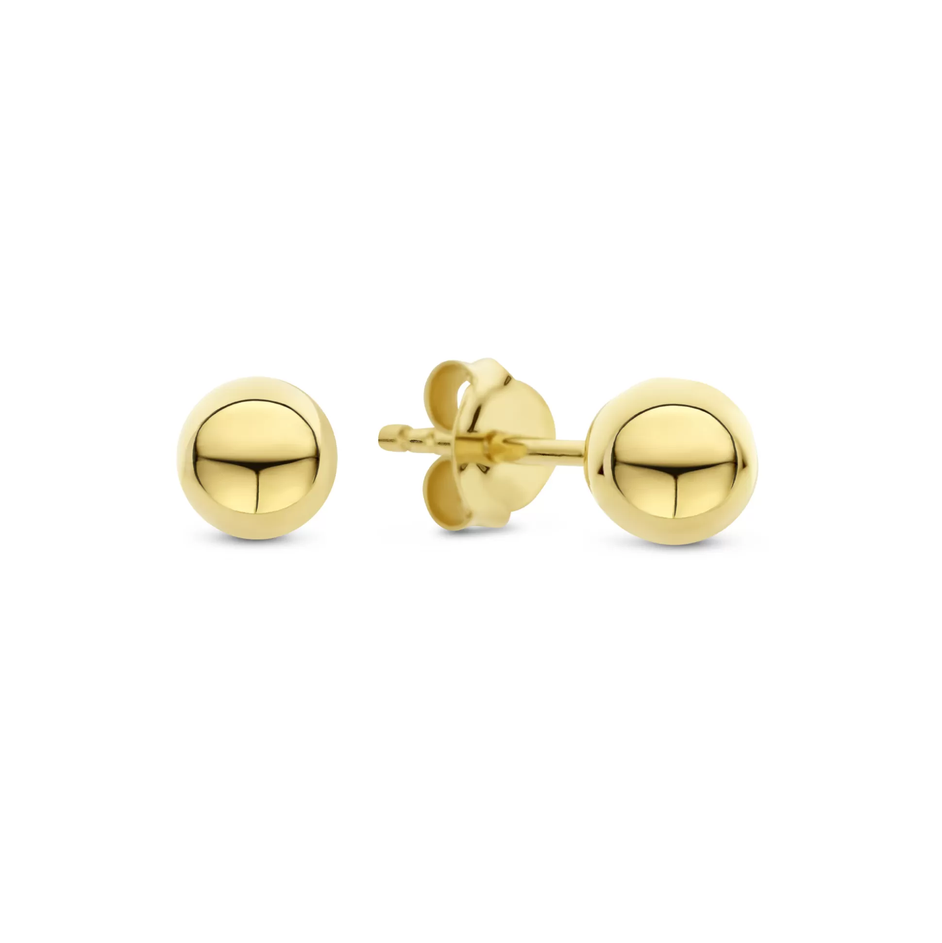 Cheap Bibbiena Poppi Casentino Orecchini A Bottone In Argento Sterling 925 Placcati Oro Orecchini A Bottone