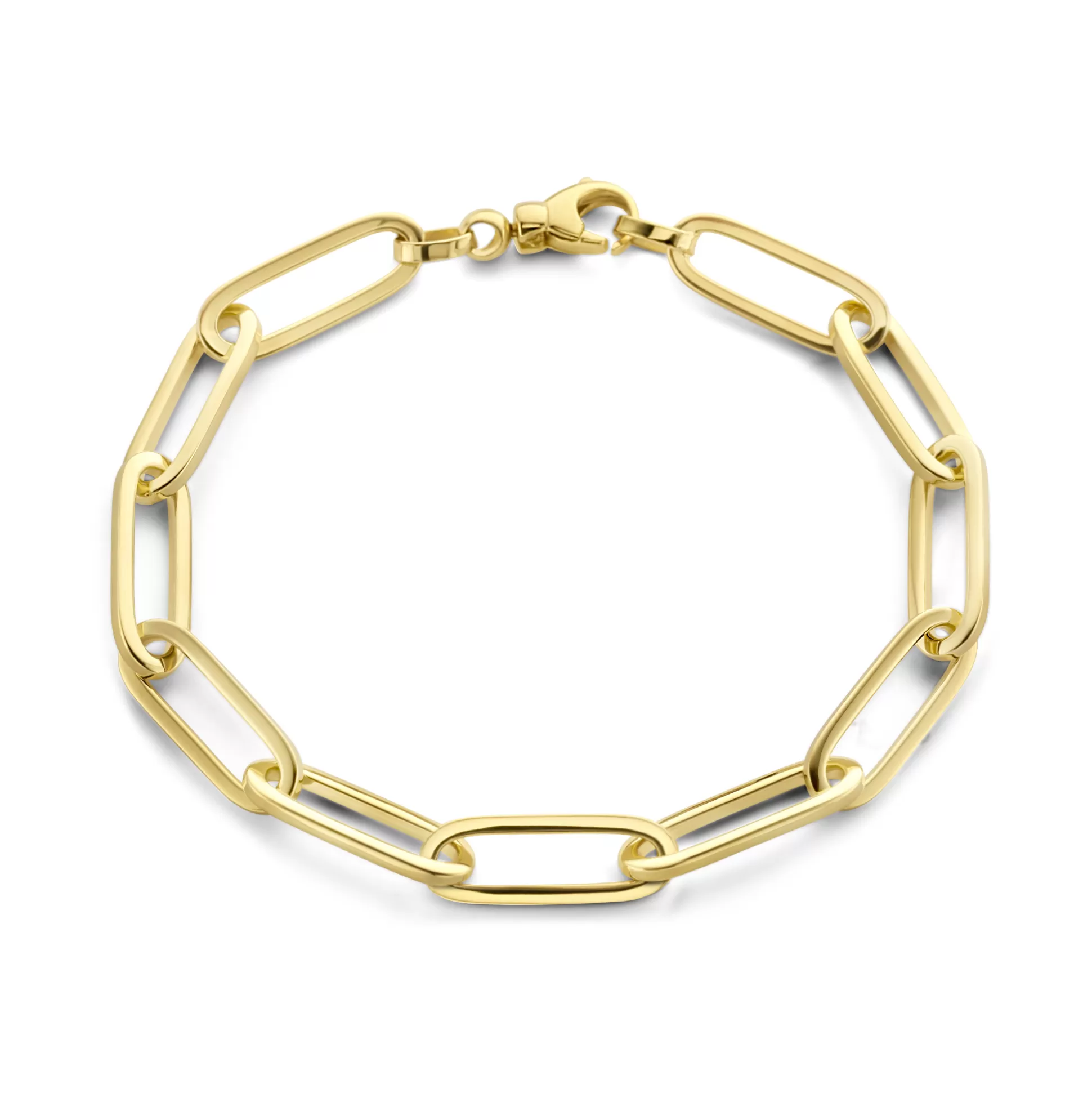 Store Bibbiena Poppi Guidi Bracciale A Maglie In Argento Sterling 925 Placcato Oro Con Placcatura In Oro 14 Carati Bracciali