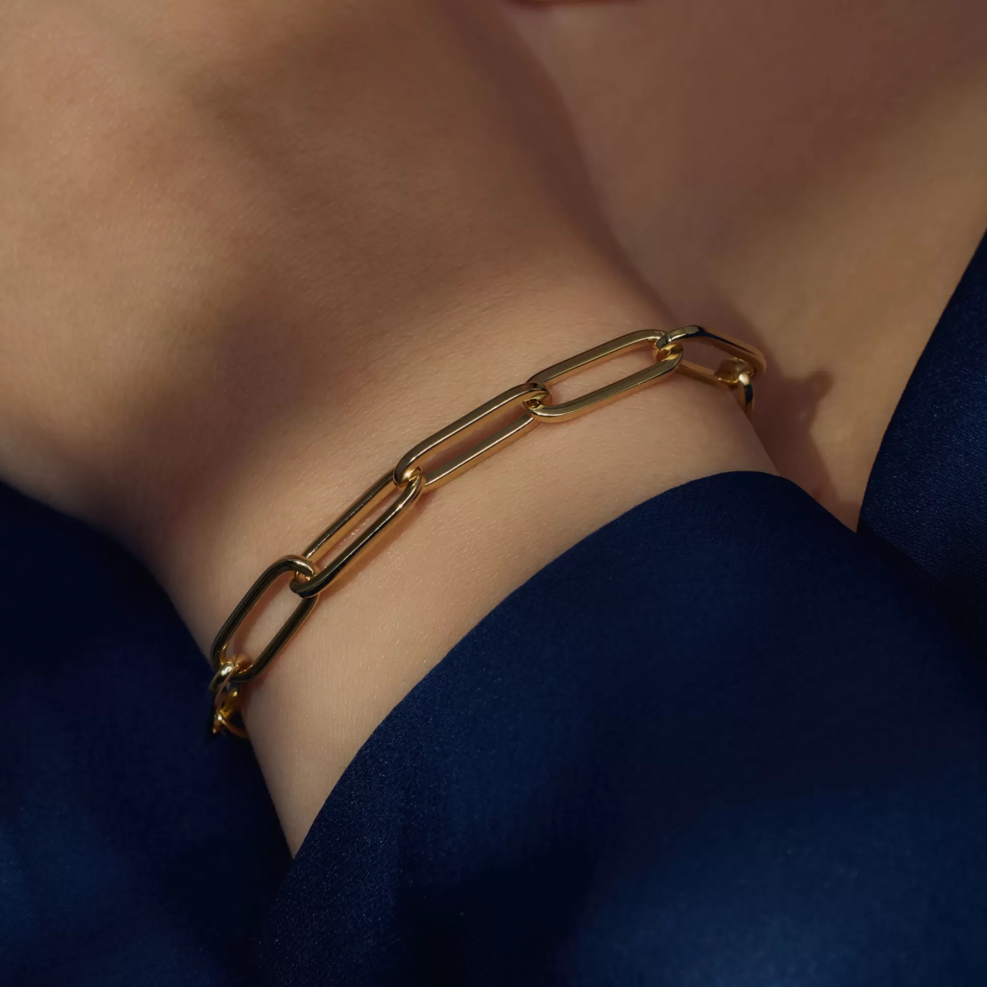 Store Bibbiena Poppi Guidi Bracciale A Maglie In Argento Sterling 925 Placcato Oro Con Placcatura In Oro 14 Carati Bracciali