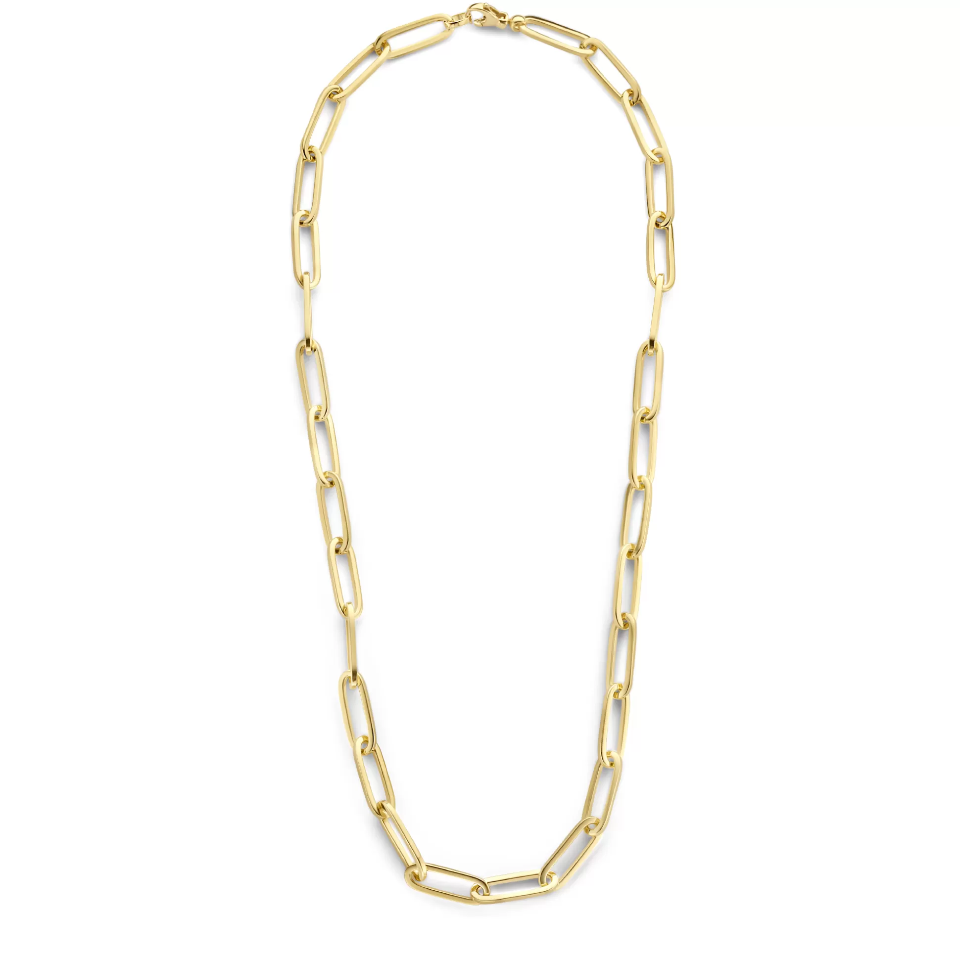 Store Bibbiena Poppi Guidi Collana A Maglie In Argento Sterling 925 Placcata Oro Con Placcatura In Oro 14 Carati Collane