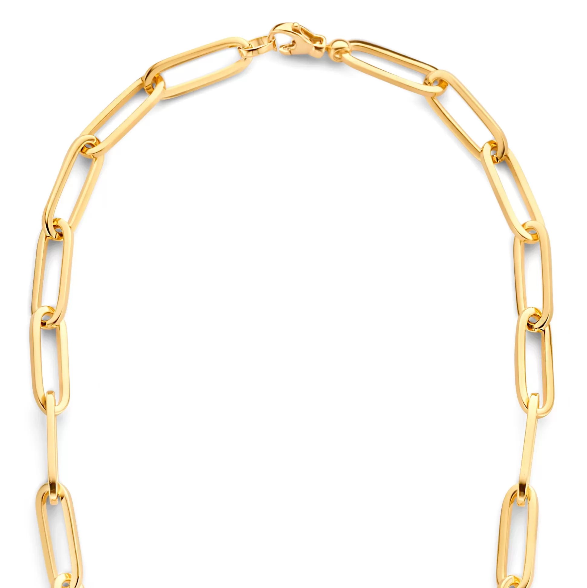Store Bibbiena Poppi Guidi Collana A Maglie In Argento Sterling 925 Placcata Oro Con Placcatura In Oro 14 Carati Collane