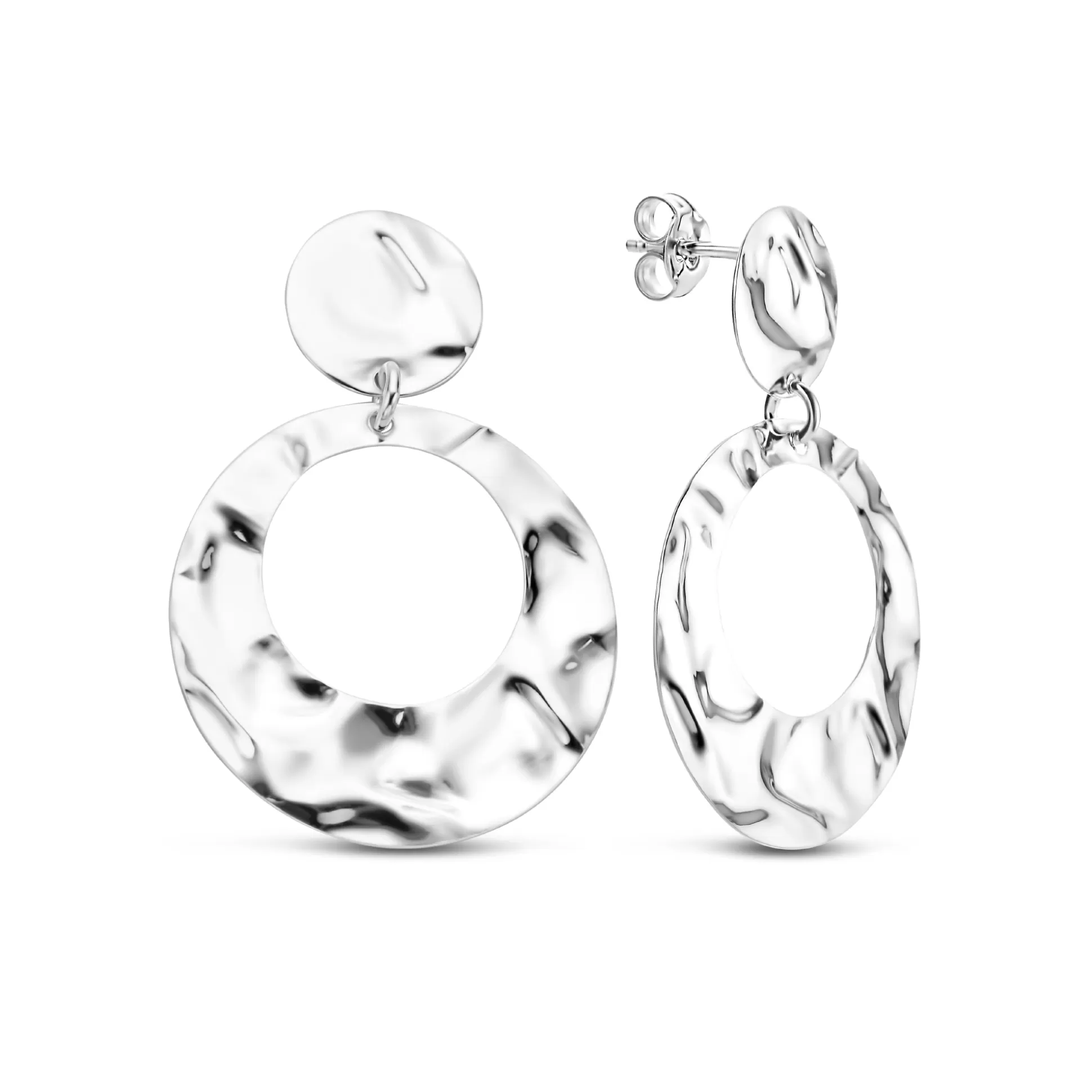 Sale Bibbiena Poppi Madonna Orecchini Pendenti In Argento Sterling 925 Orecchini