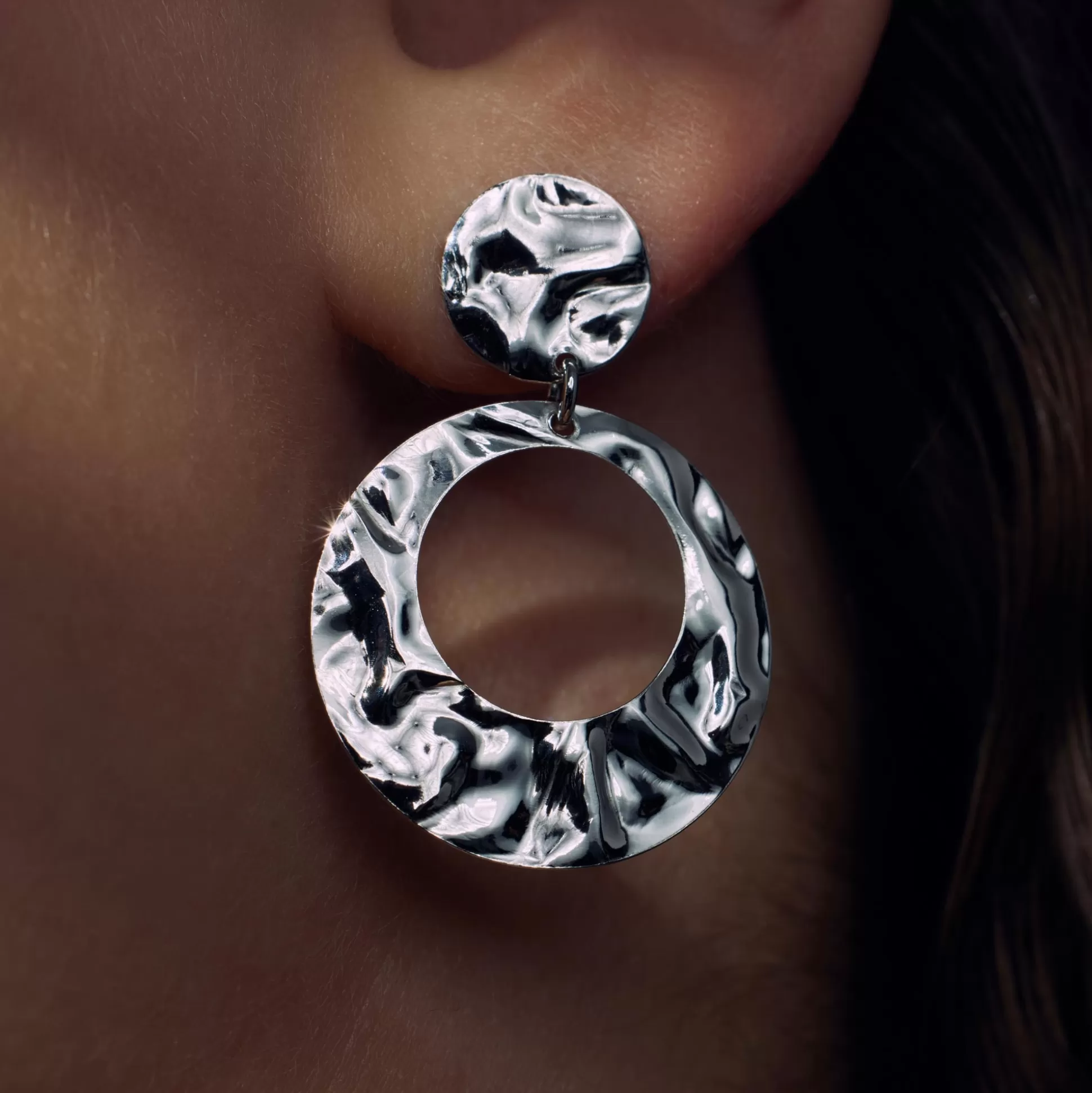 Sale Bibbiena Poppi Madonna Orecchini Pendenti In Argento Sterling 925 Orecchini