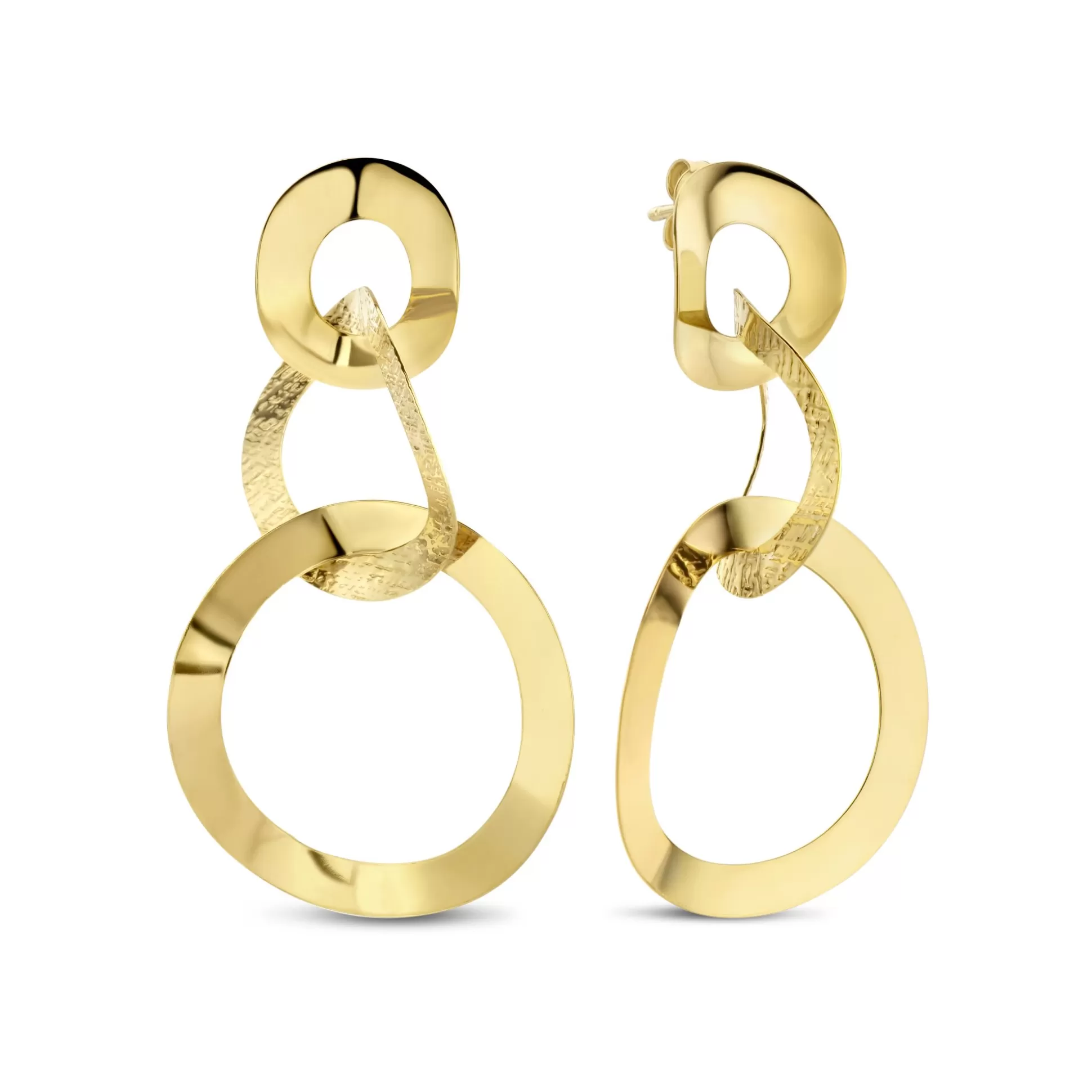 Shop Bibbiena Poppi Madonna Orecchini Pendenti In Argento Sterling 925 Placcati Oro Con Placcatura In Oro 14 Carati Orecchini