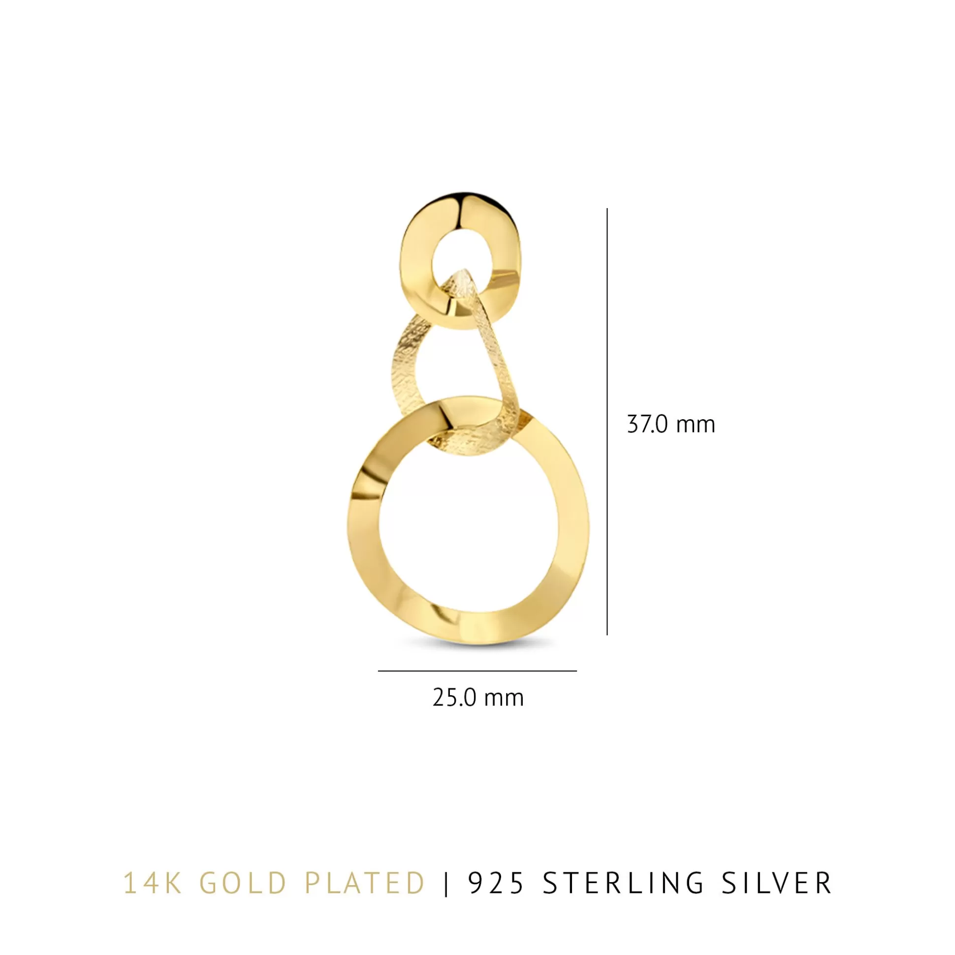 Shop Bibbiena Poppi Madonna Orecchini Pendenti In Argento Sterling 925 Placcati Oro Con Placcatura In Oro 14 Carati Orecchini
