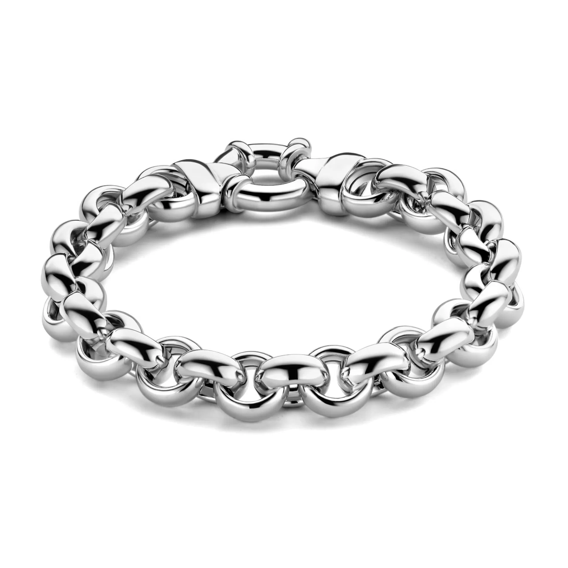 Shop Bibbiena Poppi San Fedele Bracciale A Maglie In Argento Sterling 925 Bracciali