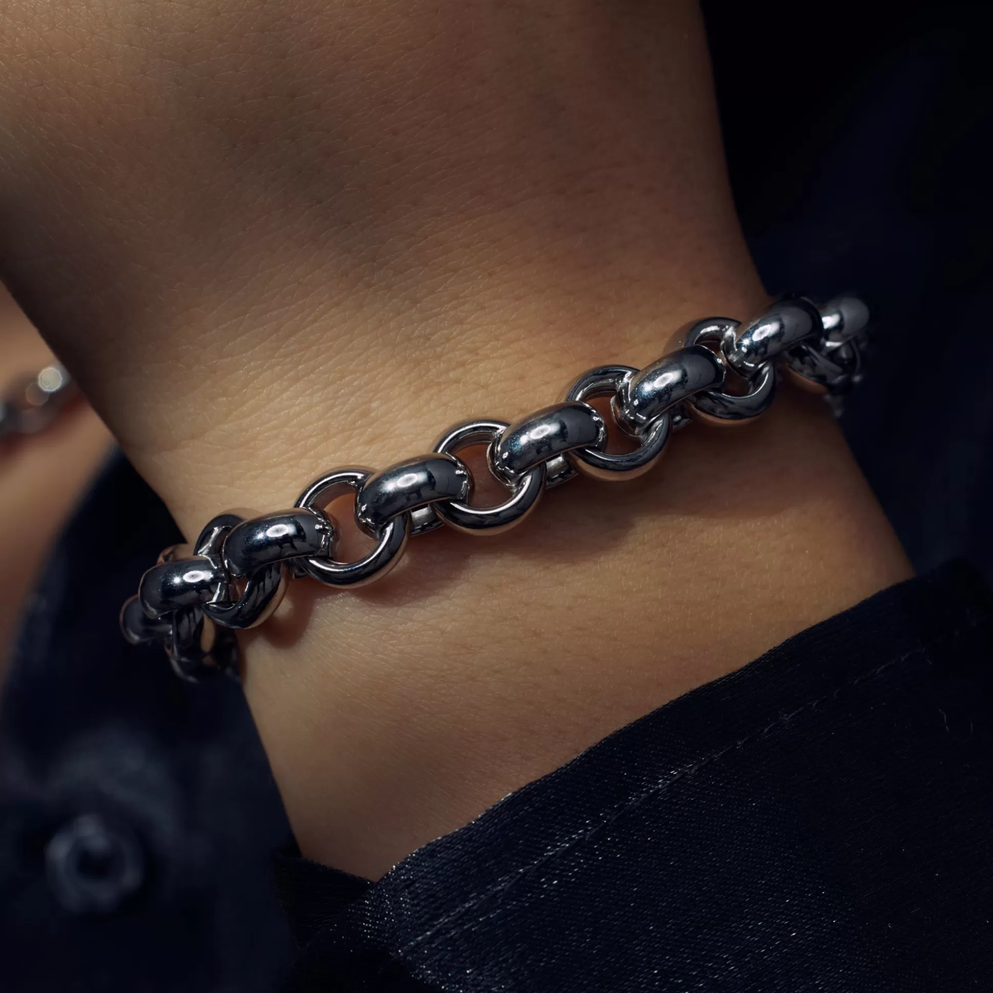 Shop Bibbiena Poppi San Fedele Bracciale A Maglie In Argento Sterling 925 Bracciali