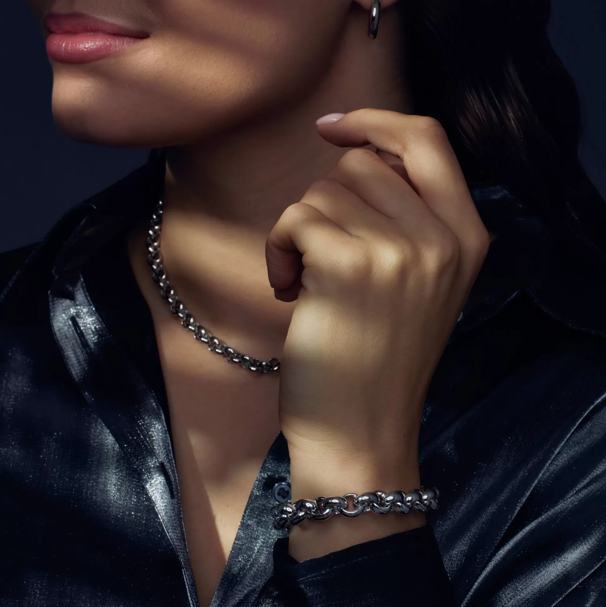 Shop Bibbiena Poppi San Fedele Bracciale A Maglie In Argento Sterling 925 Bracciali