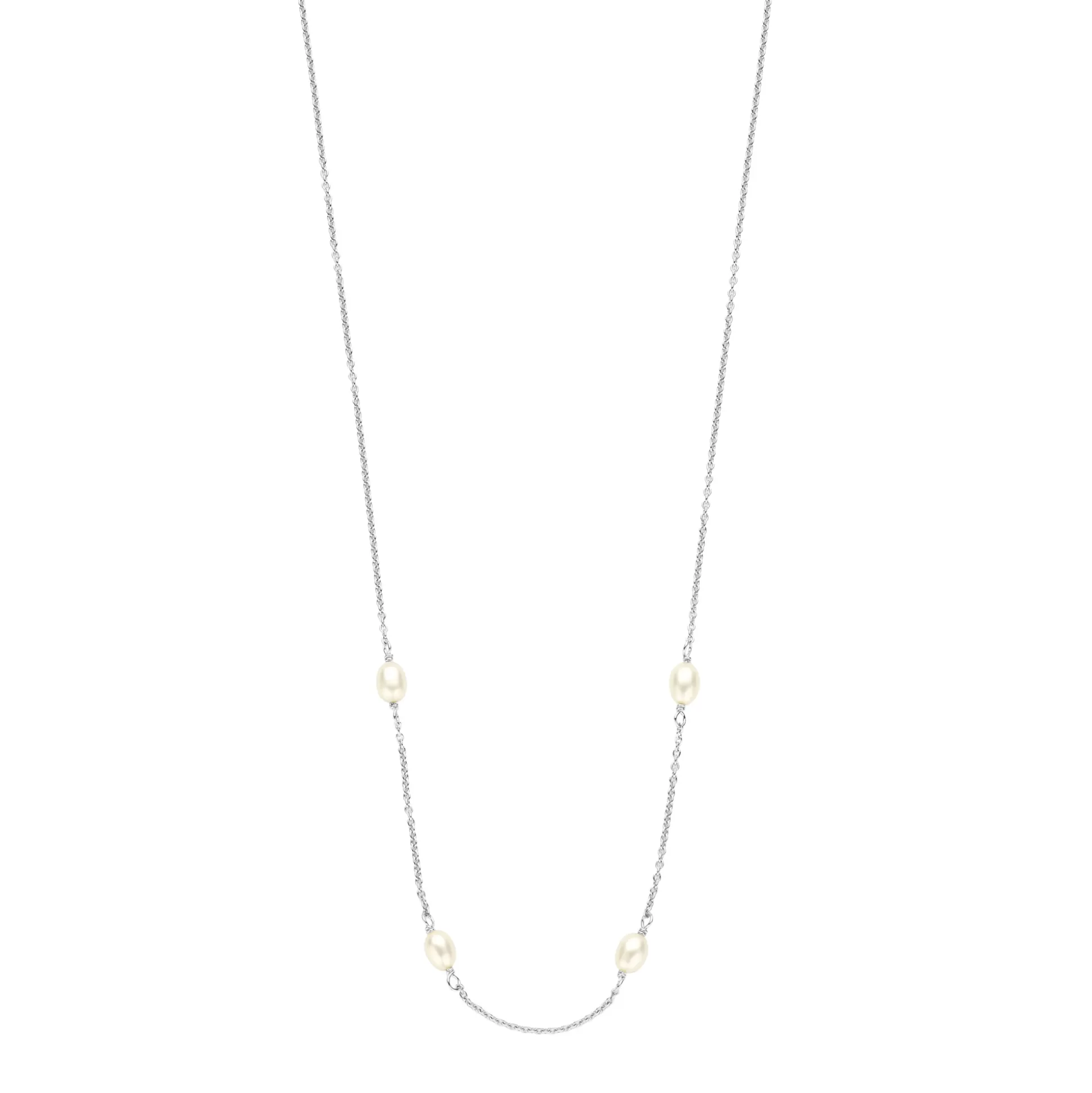 Store Brioso Cortona Ambra Collana In Argento Sterling 925 Con Perle D'Acqua Dolce Collane