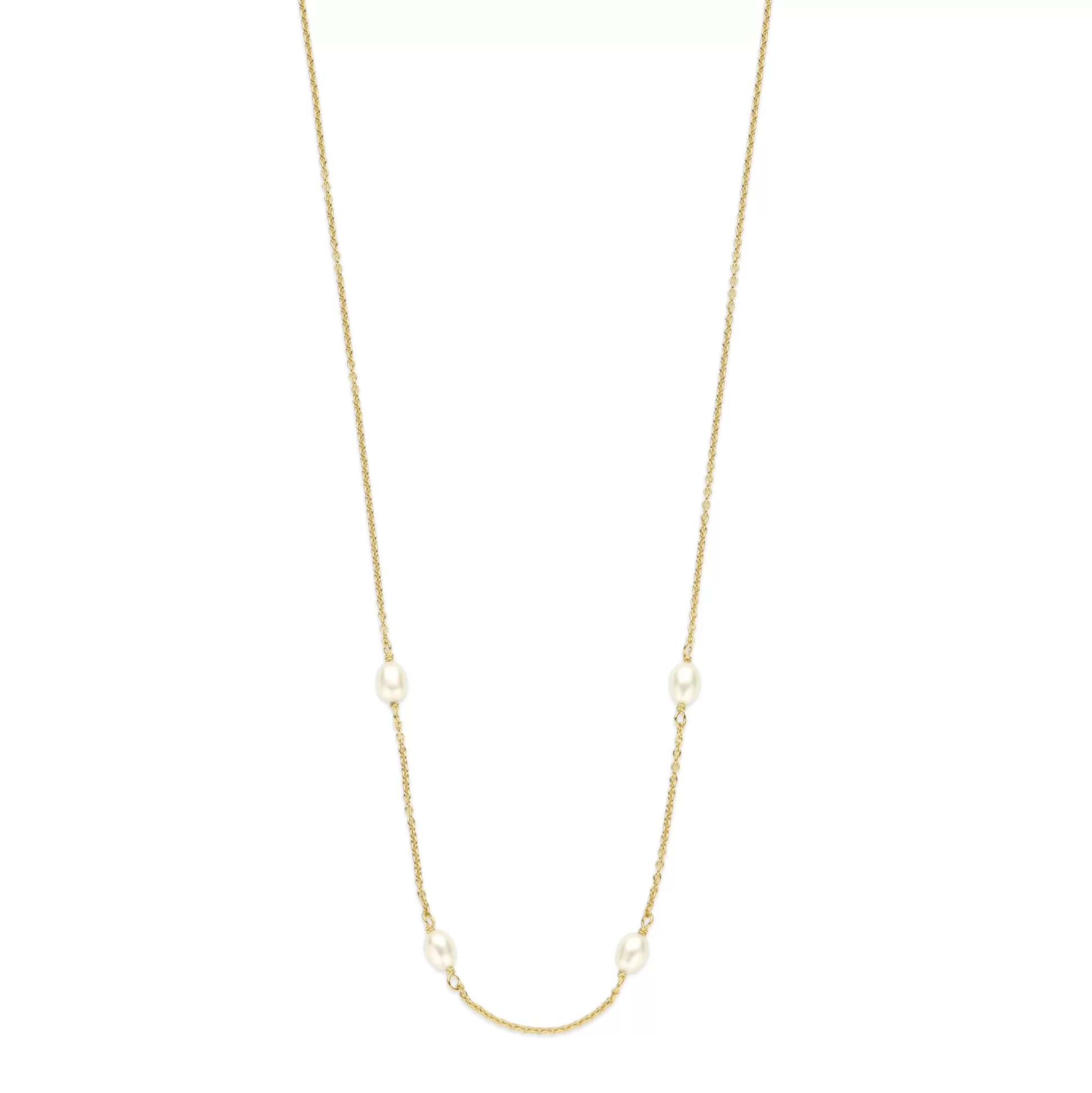 Cheap Brioso Cortona Ambra Collana In Argento Sterling 925 Placcata Oro Con Perle D'Acqua Dolce Collane