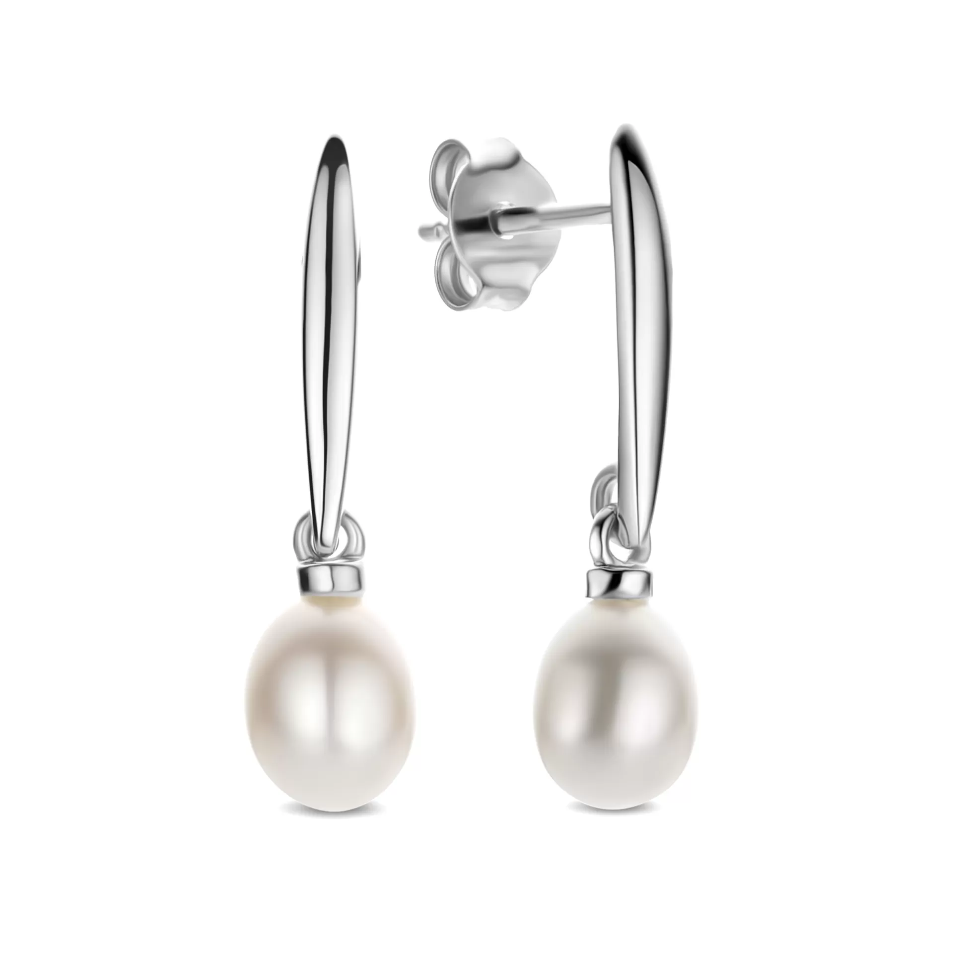 Online Brioso Cortona Ambra Orecchini Pendenti In Argento Sterling 925 Con Perla D'Acqua Dolce Orecchini