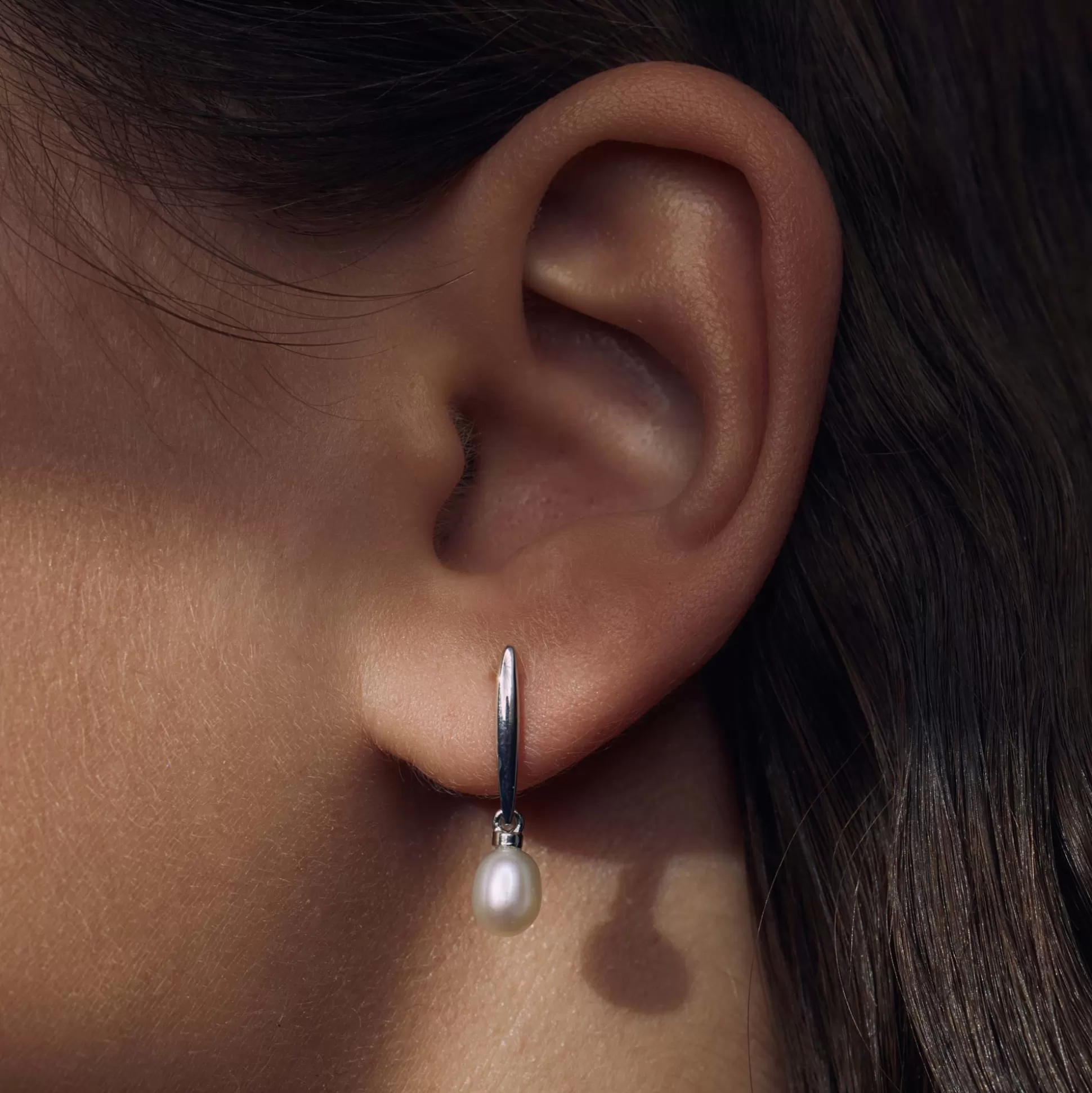 Online Brioso Cortona Ambra Orecchini Pendenti In Argento Sterling 925 Con Perla D'Acqua Dolce Orecchini