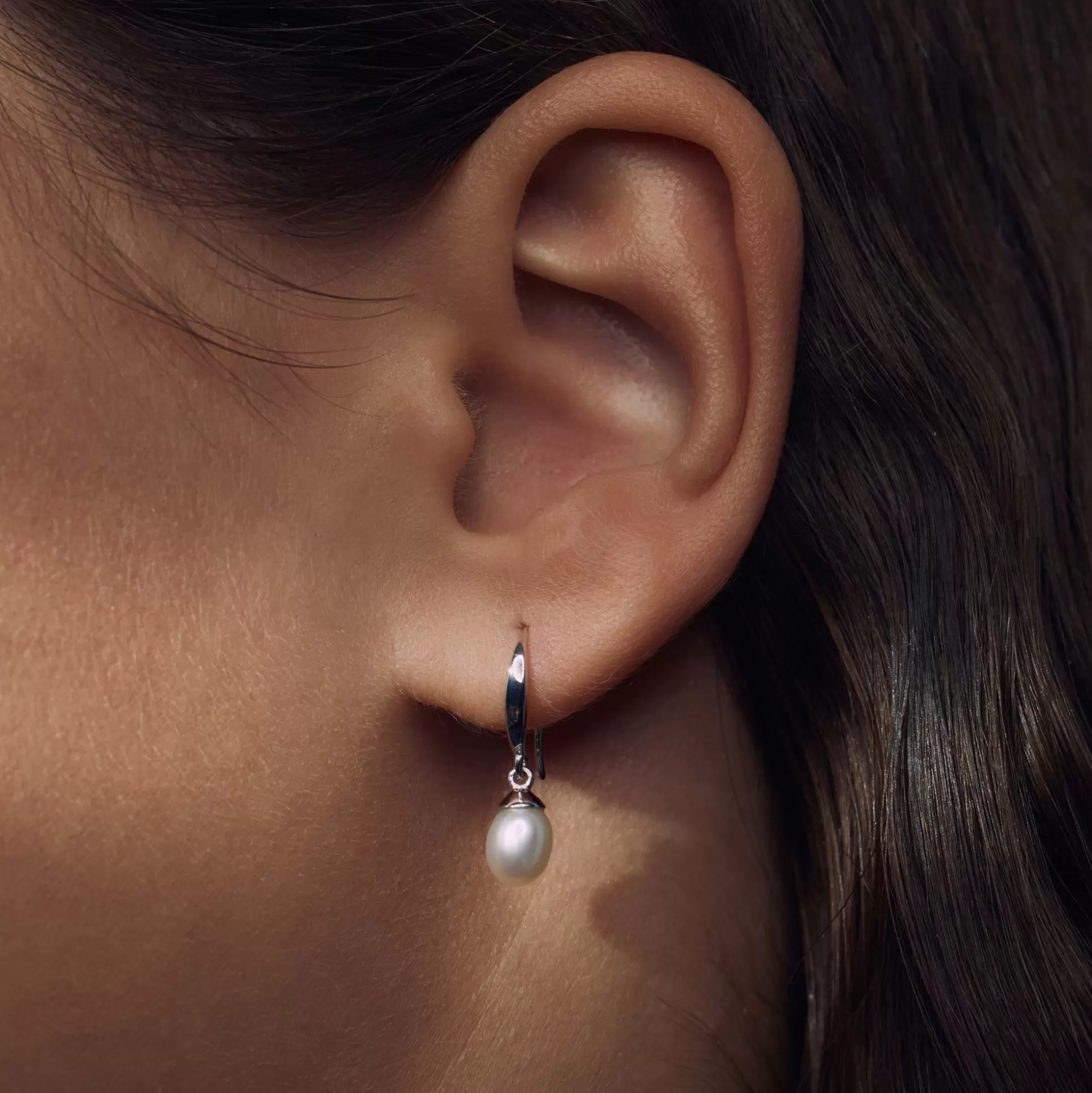 Online Brioso Cortona Ambra Orecchini Pendenti In Argento Sterling 925 Con Perla D'Acqua Dolce Orecchini