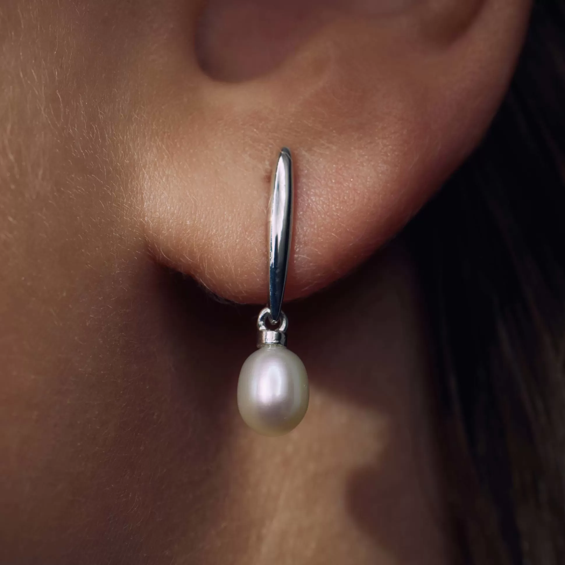 Online Brioso Cortona Ambra Orecchini Pendenti In Argento Sterling 925 Con Perla D'Acqua Dolce Orecchini