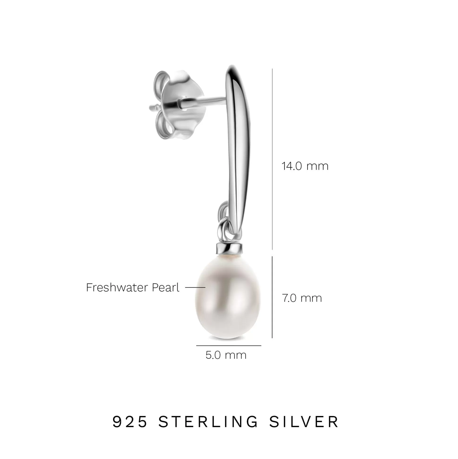 Online Brioso Cortona Ambra Orecchini Pendenti In Argento Sterling 925 Con Perla D'Acqua Dolce Orecchini