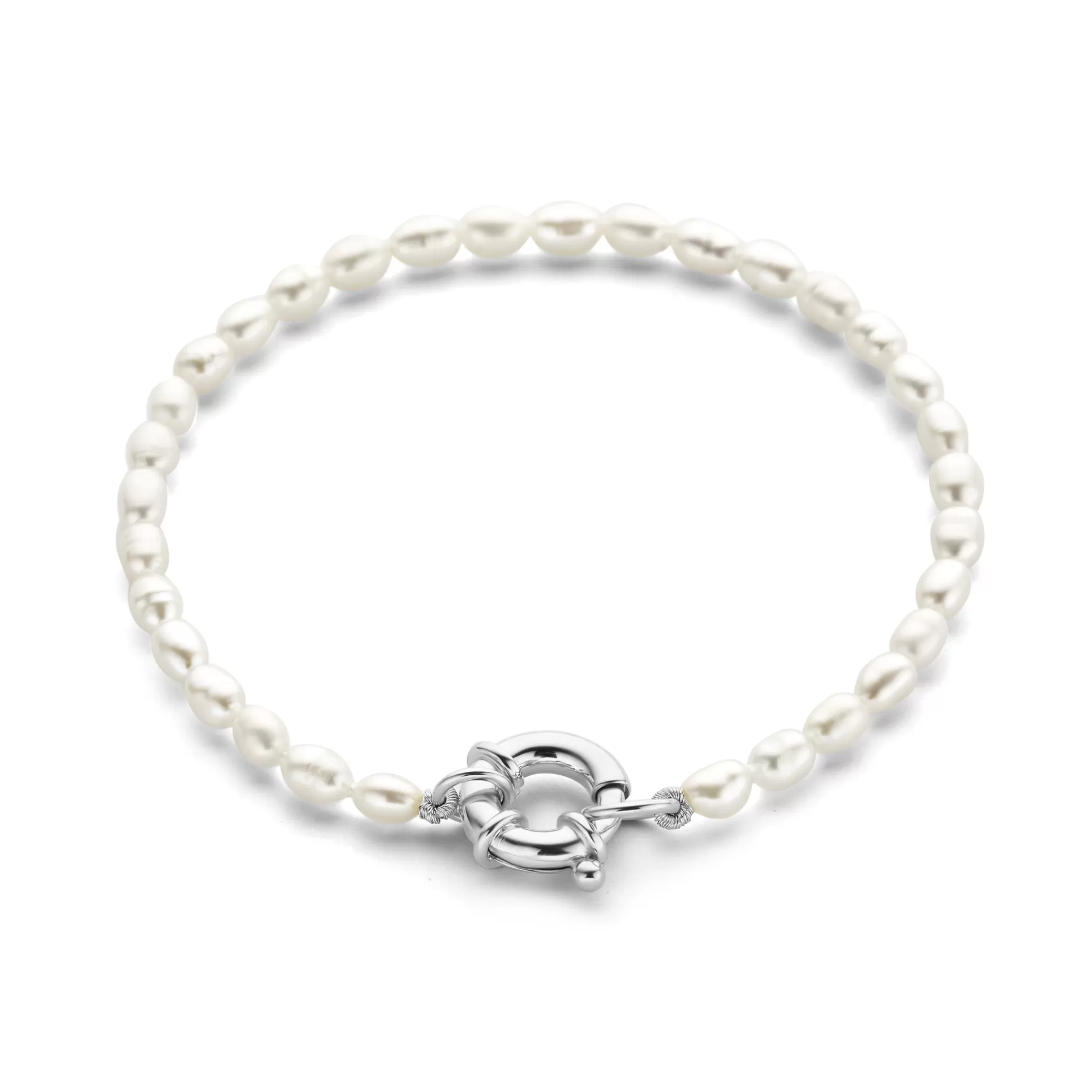 Best Brioso Cortona Bella Bracciale Di Perle In Argento Sterling 925 Con Perle D'Acqua Dolce Bracciali