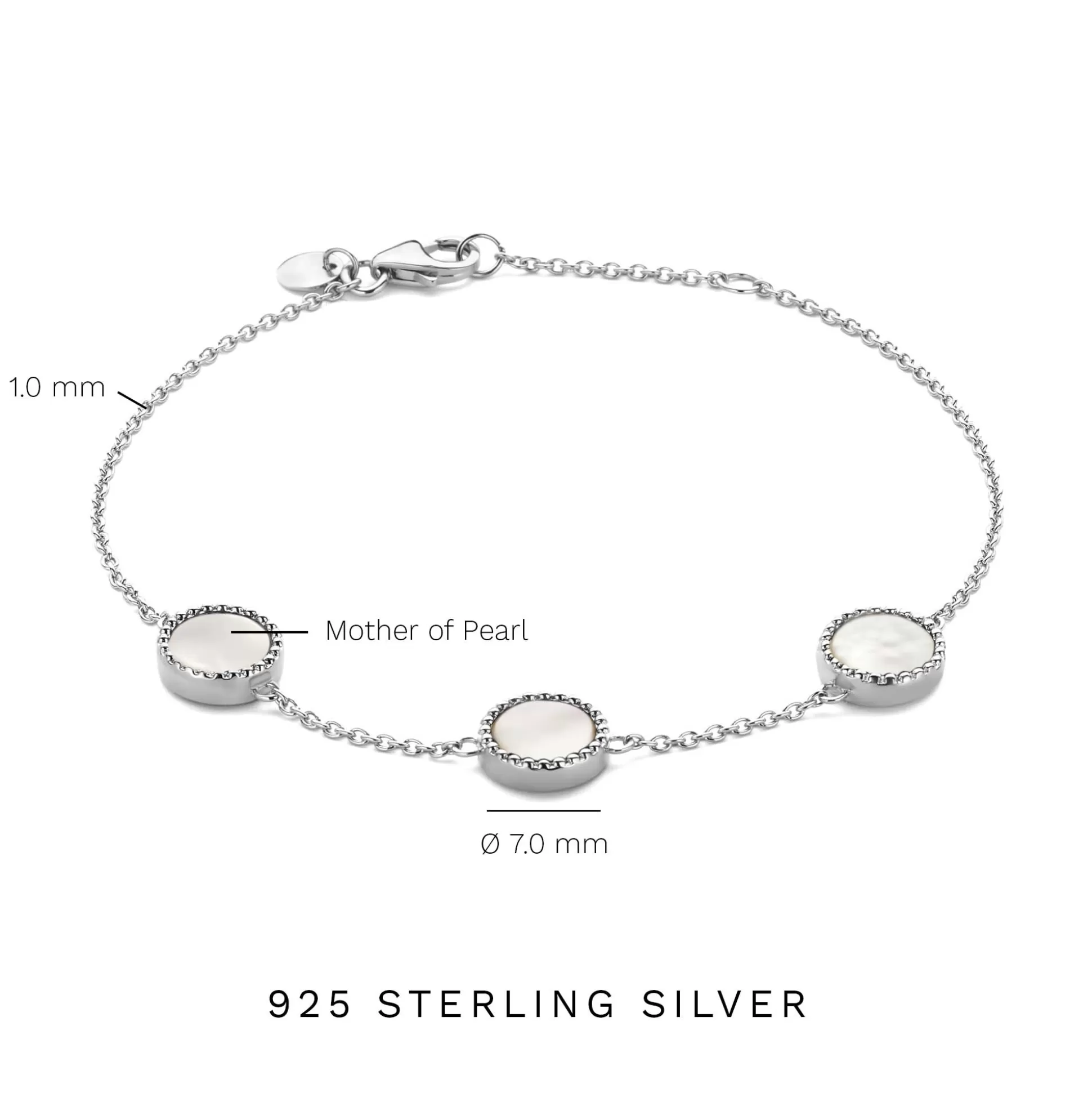 Best Sale Brioso Cortona Dara Bracciale In Argento Sterling 925 Con Madreperla Bracciali