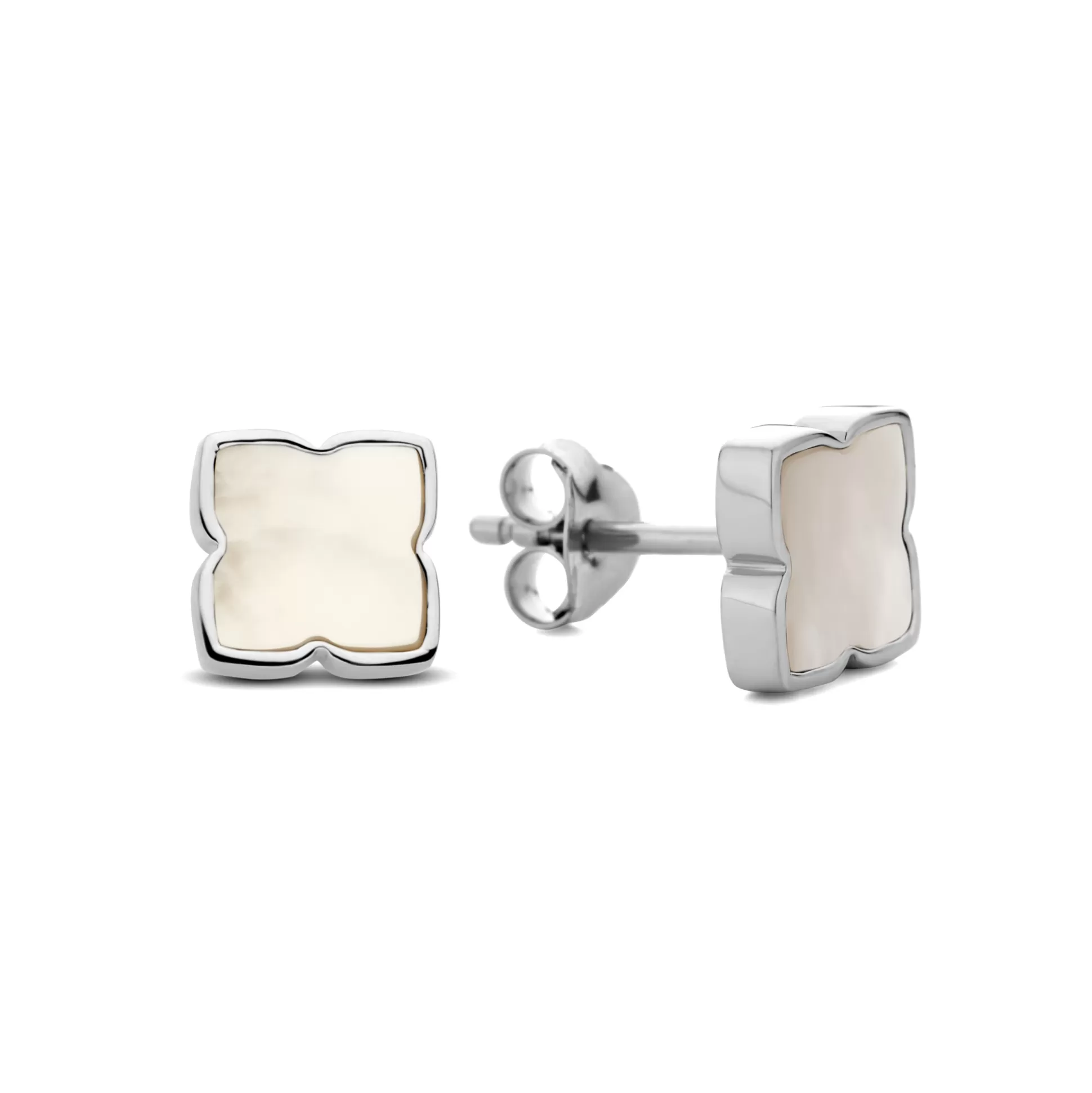Best Brioso Cortona Dara Orecchini A Bottone In Argento Sterling 925 Con Madreperla Orecchini A Bottone