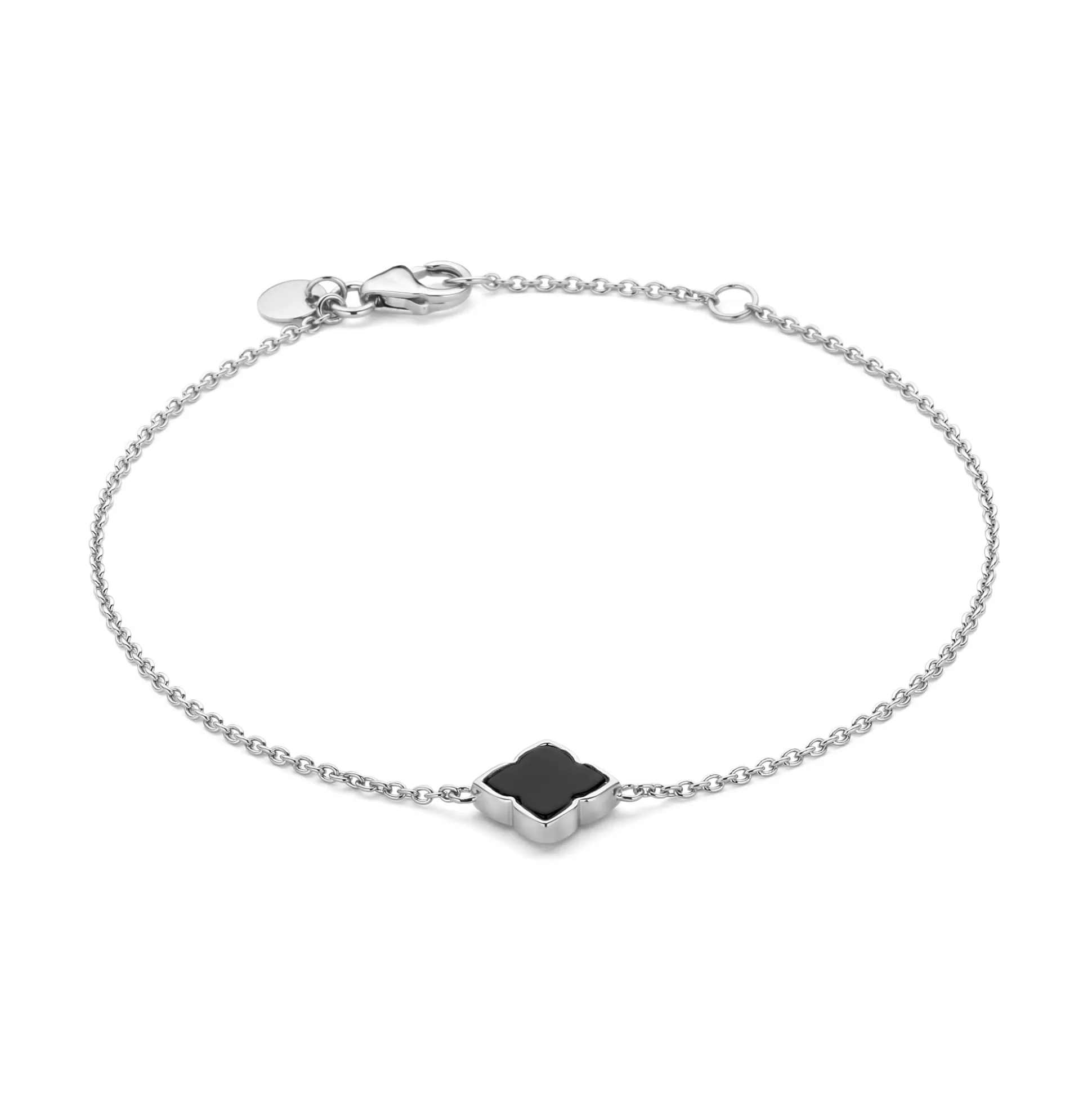Shop Brioso Cortona Giulia Bracciale In Argento Sterling 925 Con Onice Nero Bracciali