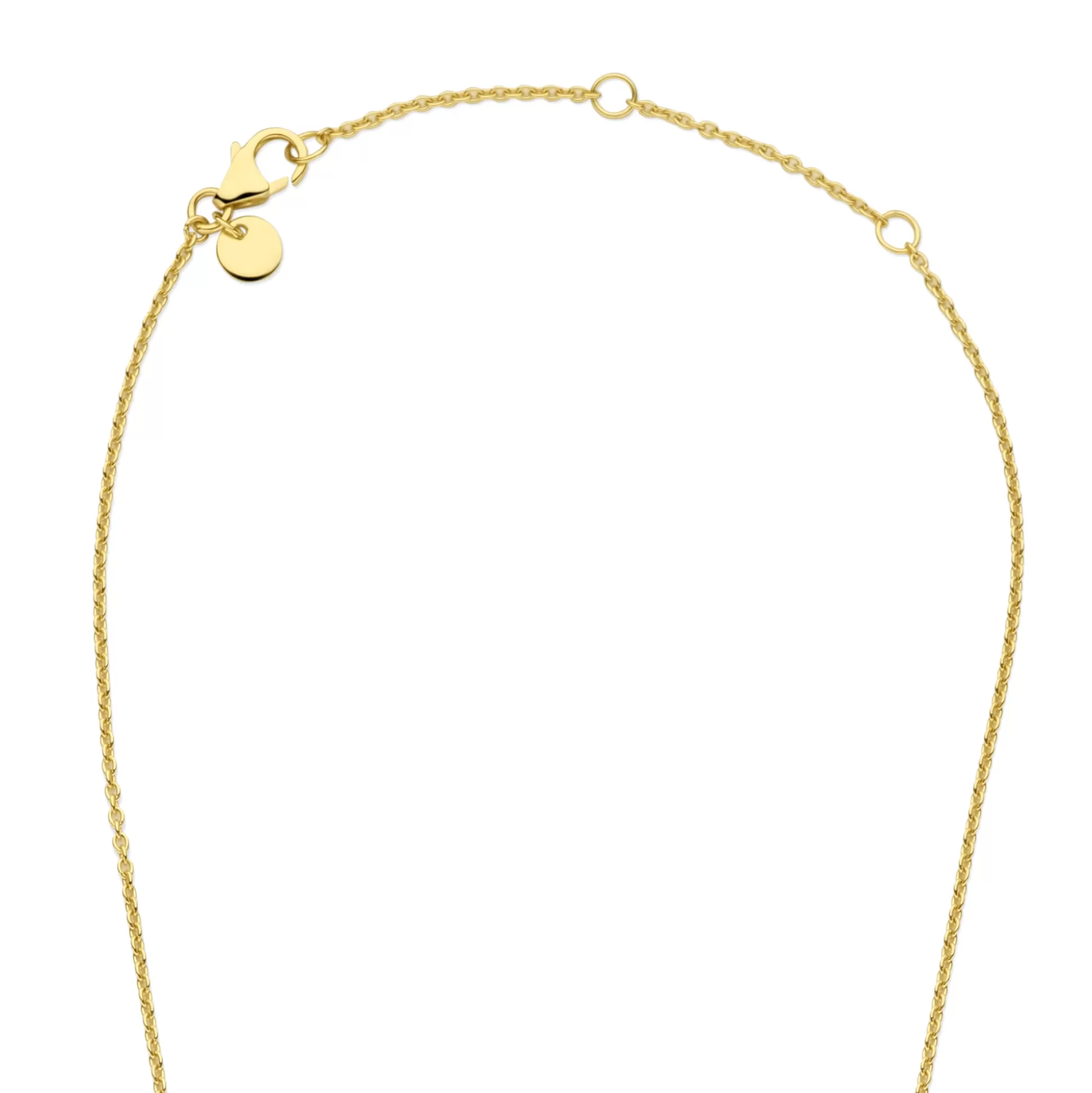Clearance Brioso Cortona Giulia Collana In Argento Sterling 925 Placcata Oro Con Onice Nero Collane