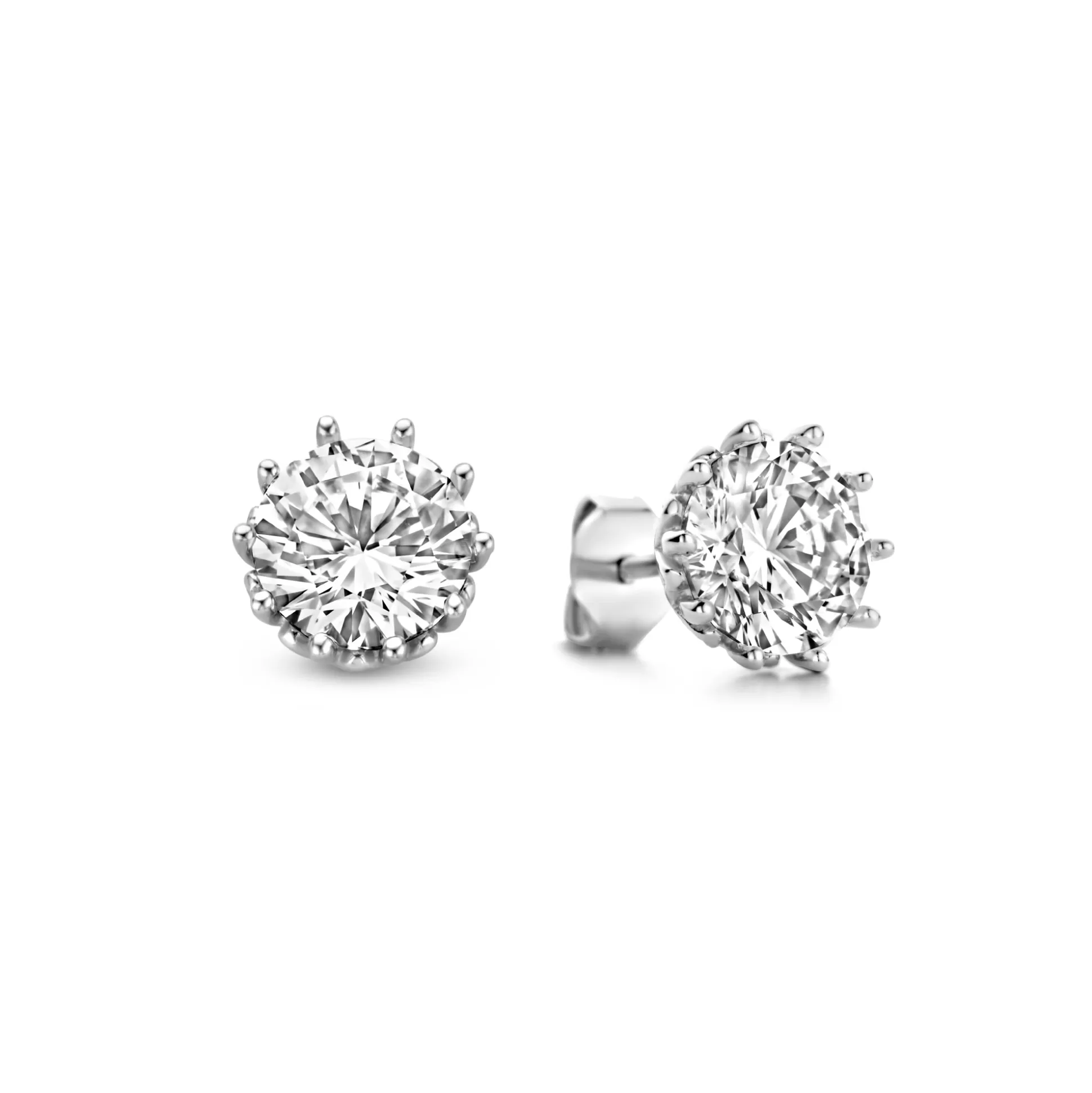 Outlet Cento Luci Maxima Orecchini A Bottone In Argento Sterling 925 Orecchini A Bottone