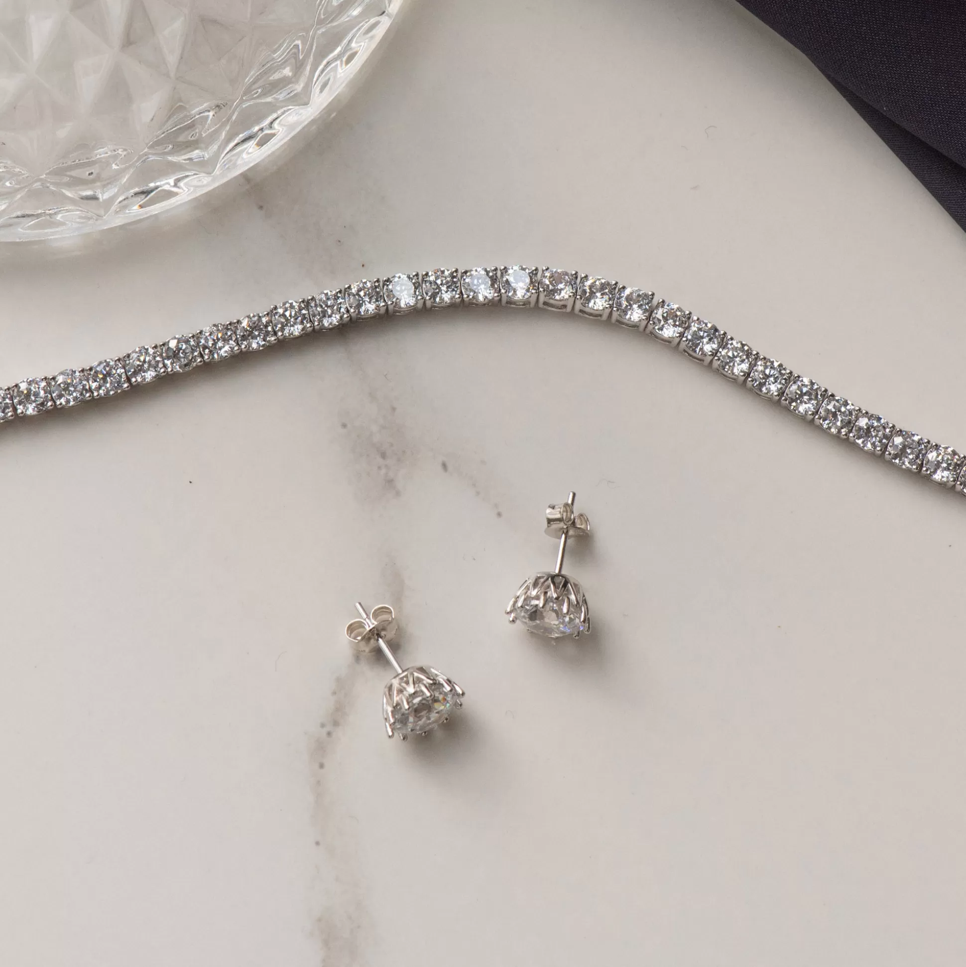 Outlet Cento Luci Maxima Orecchini A Bottone In Argento Sterling 925 Orecchini A Bottone