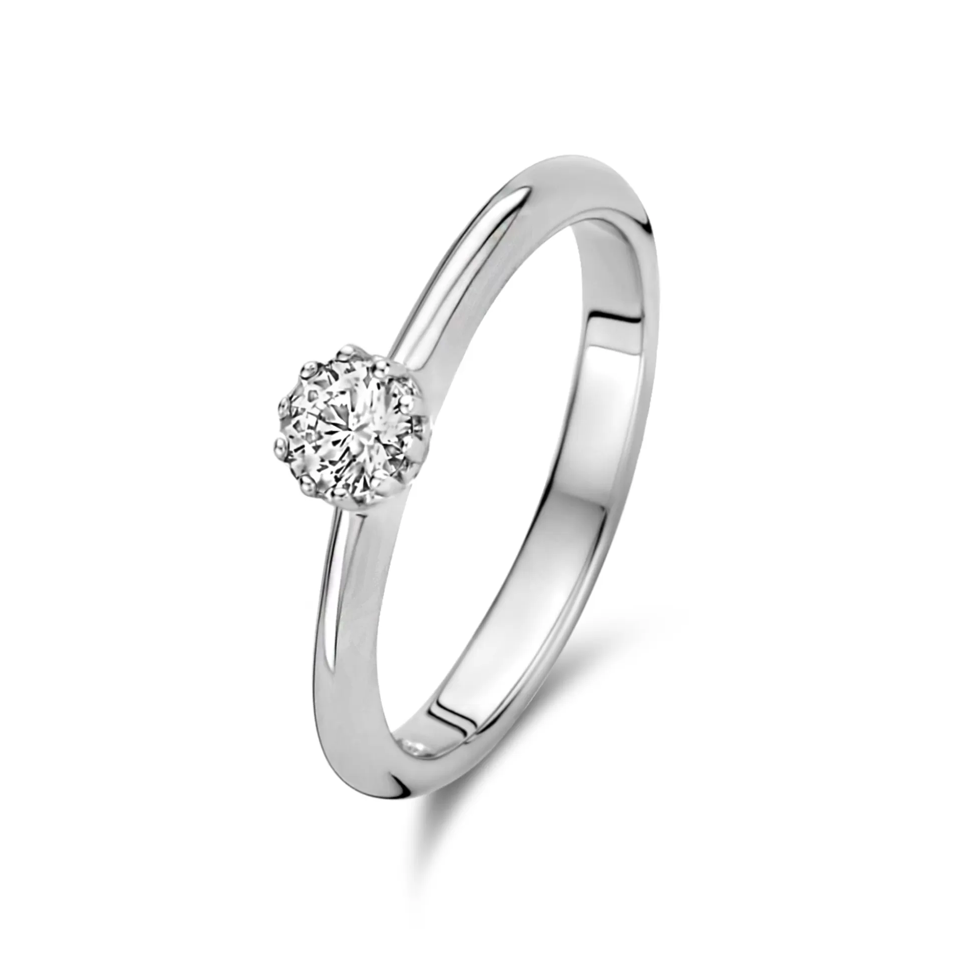 Sale Cento Luci Mila Anello In Argento Sterling 925 Con Pietra Zircone Anelli