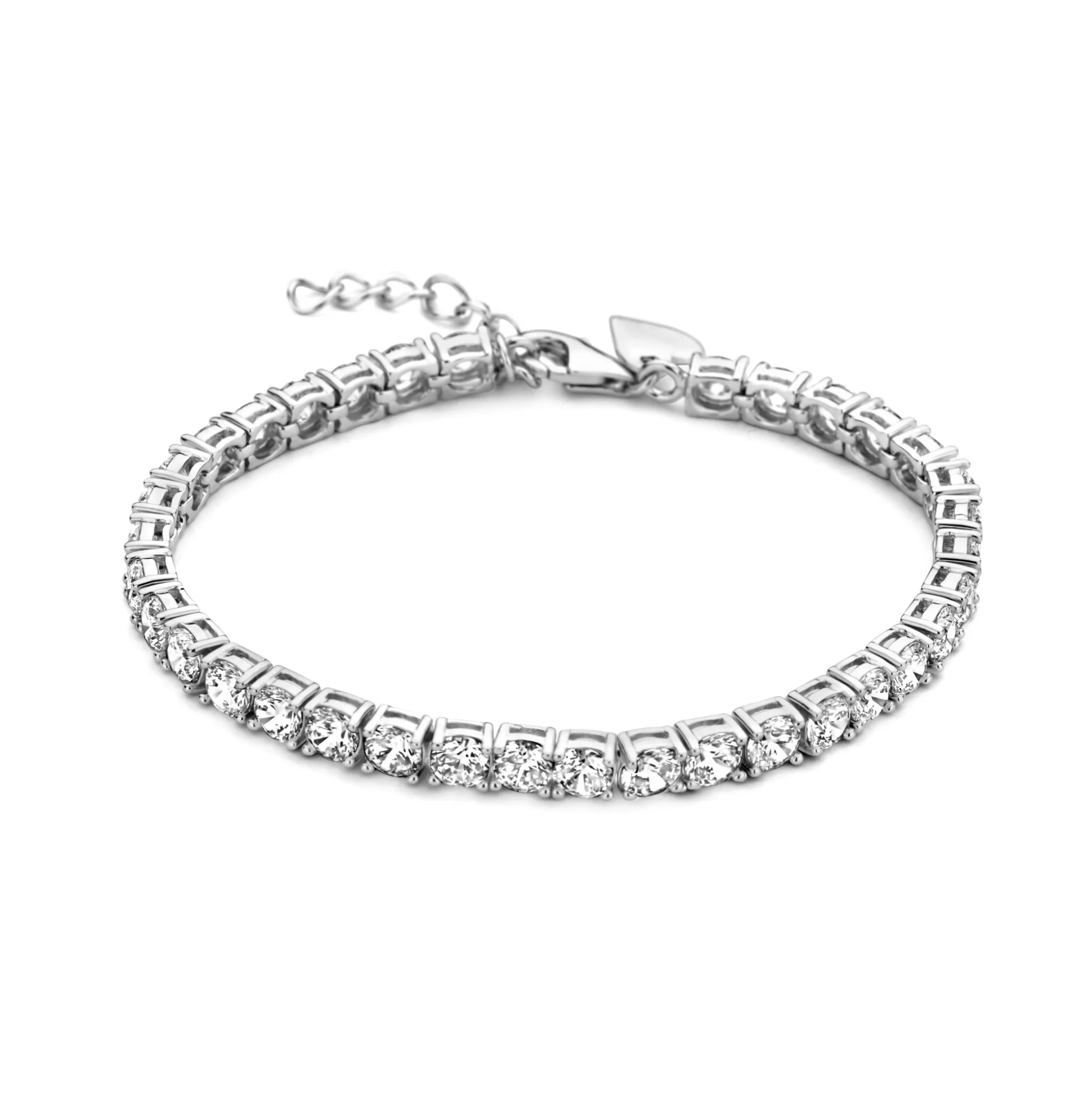 Discount Cento Luci Mila Bracciale In Argento Sterling 925 Con Pietre Zircone Bracciali