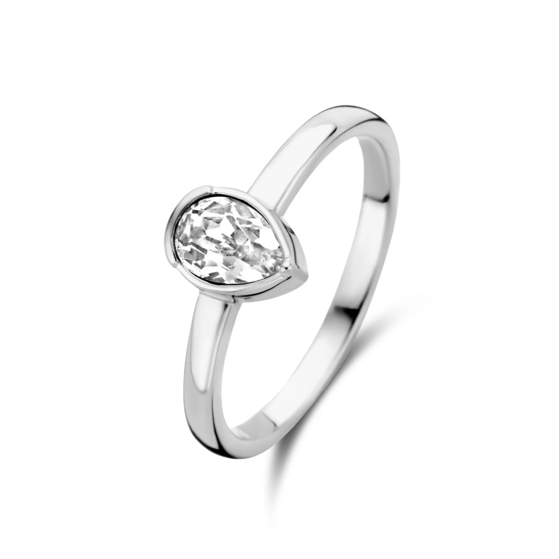 Shop Cento Luci Natale Anello In Argento Sterling 925 Con Cristallo Prezioso Anelli