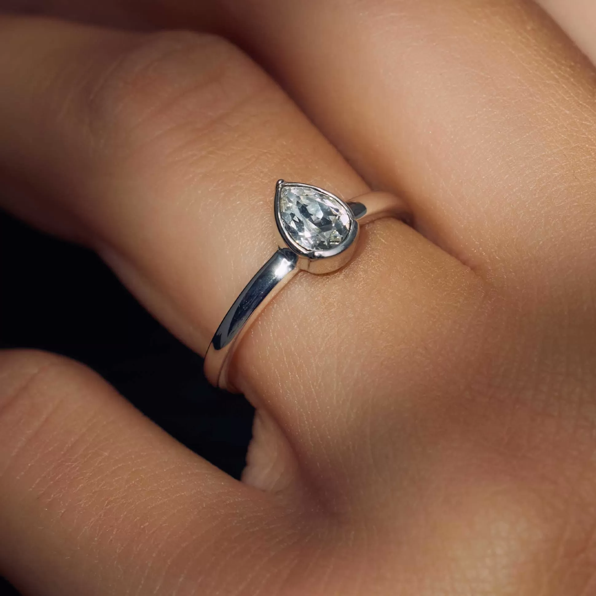 Shop Cento Luci Natale Anello In Argento Sterling 925 Con Cristallo Prezioso Anelli