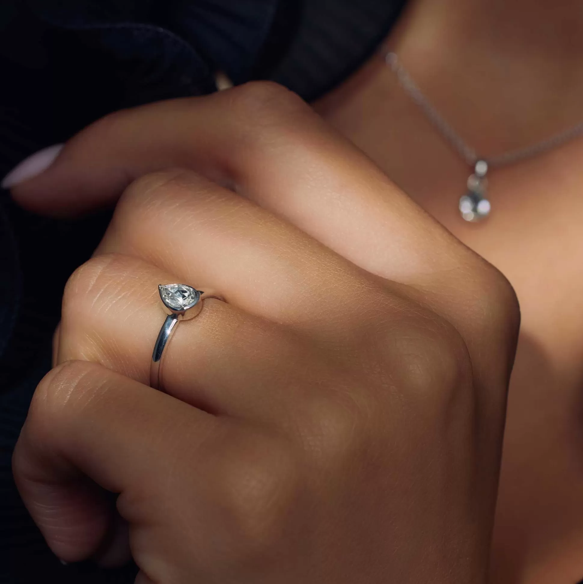 Shop Cento Luci Natale Anello In Argento Sterling 925 Con Cristallo Prezioso Anelli