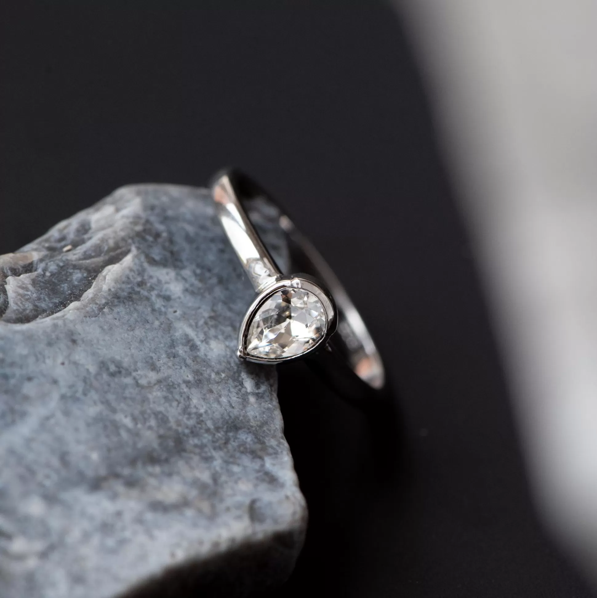Shop Cento Luci Natale Anello In Argento Sterling 925 Con Cristallo Prezioso Anelli