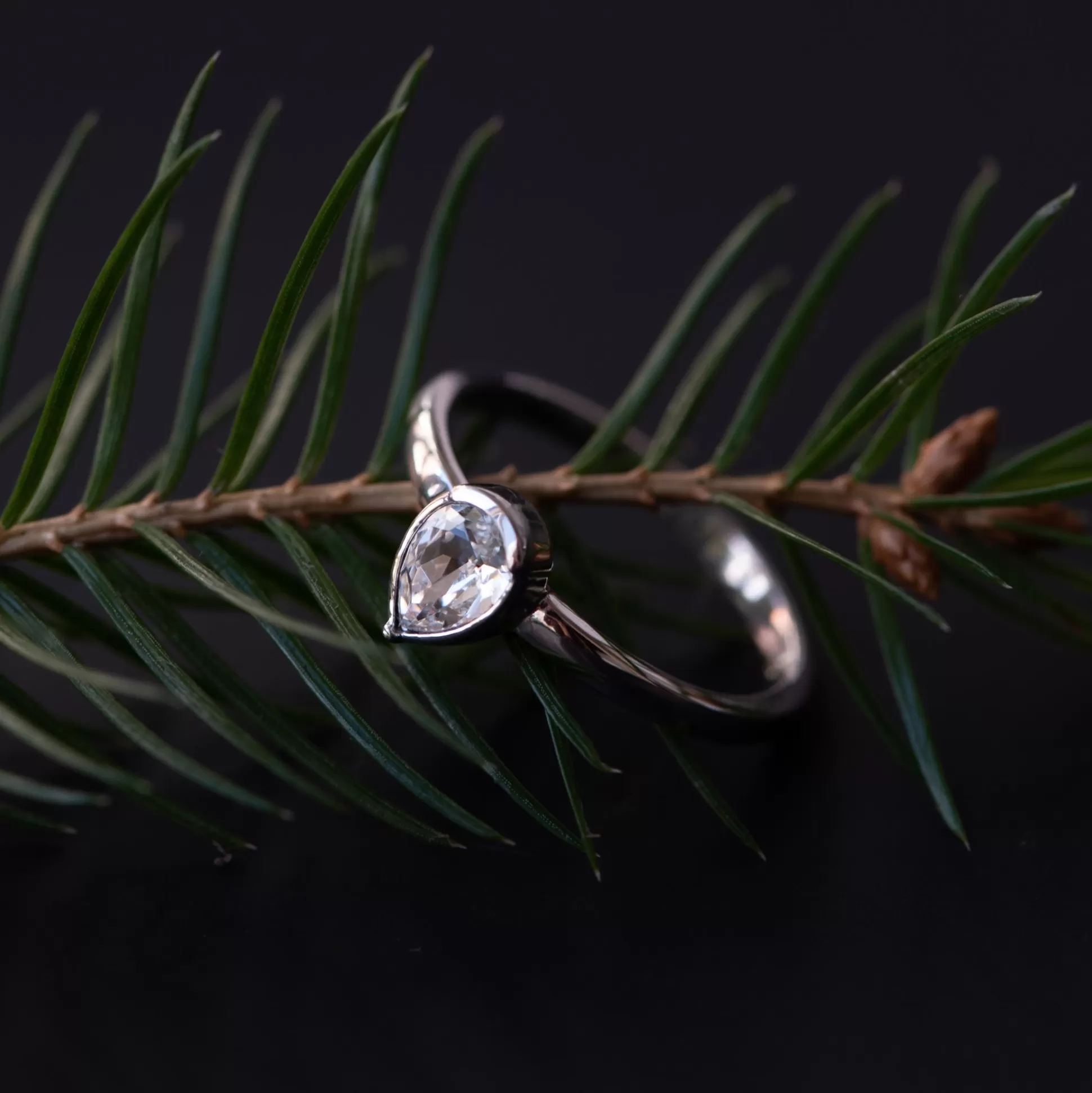 Shop Cento Luci Natale Anello In Argento Sterling 925 Con Cristallo Prezioso Anelli