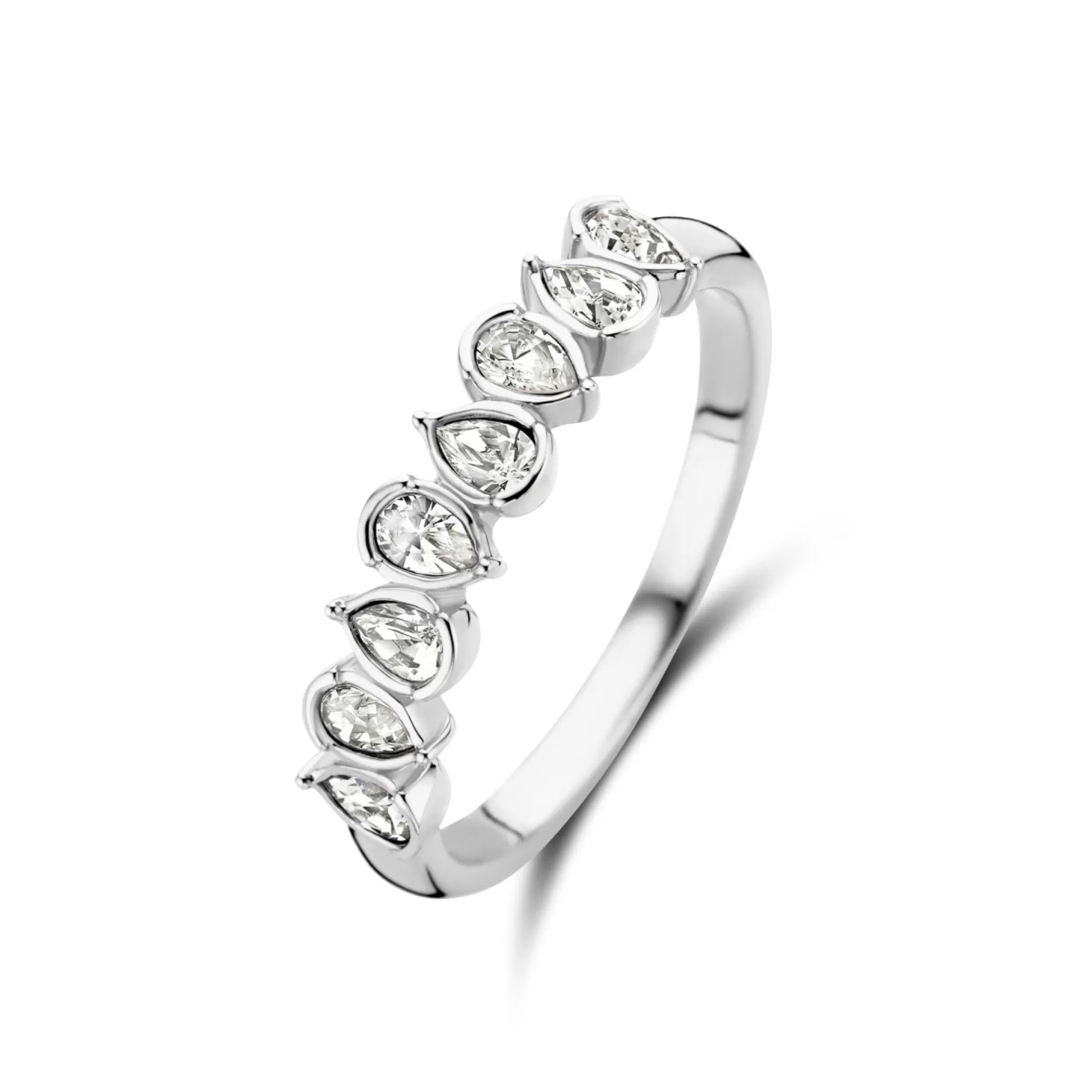 Sale Cento Luci Natalia Anello In Argento Sterling 925 Con Cristallo Prezioso Anelli