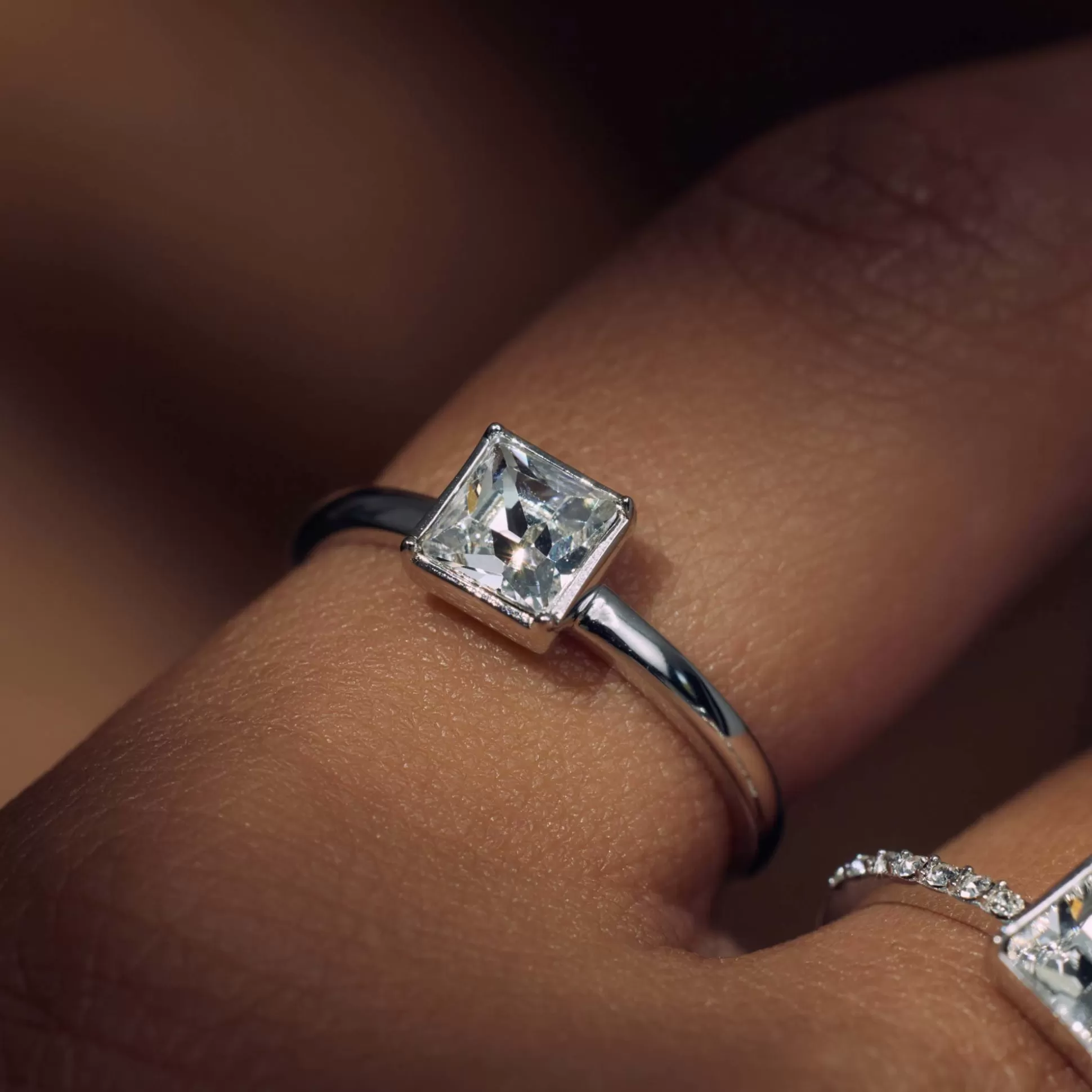 Online Cento Luci Perla Anello In Argento Sterling 925 Con Cristallo Prezioso Anelli