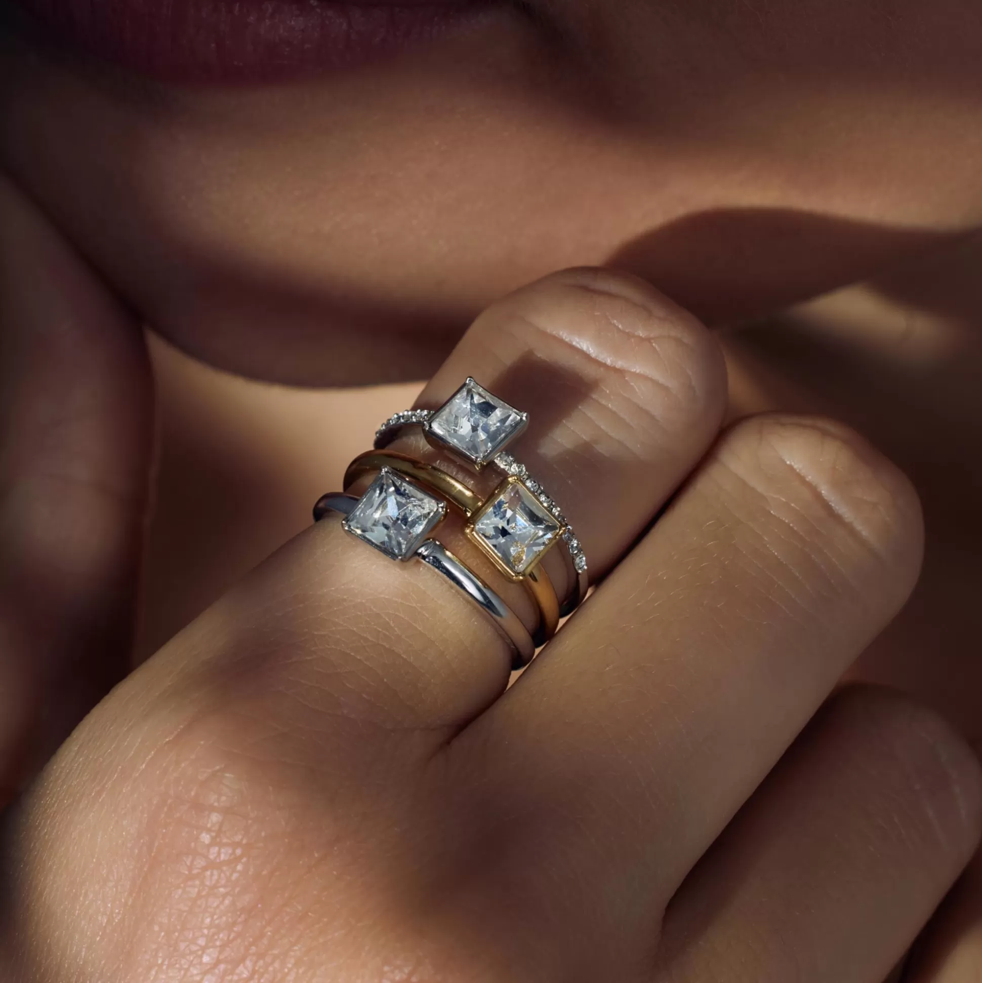 Online Cento Luci Perla Anello In Argento Sterling 925 Con Cristallo Prezioso Anelli