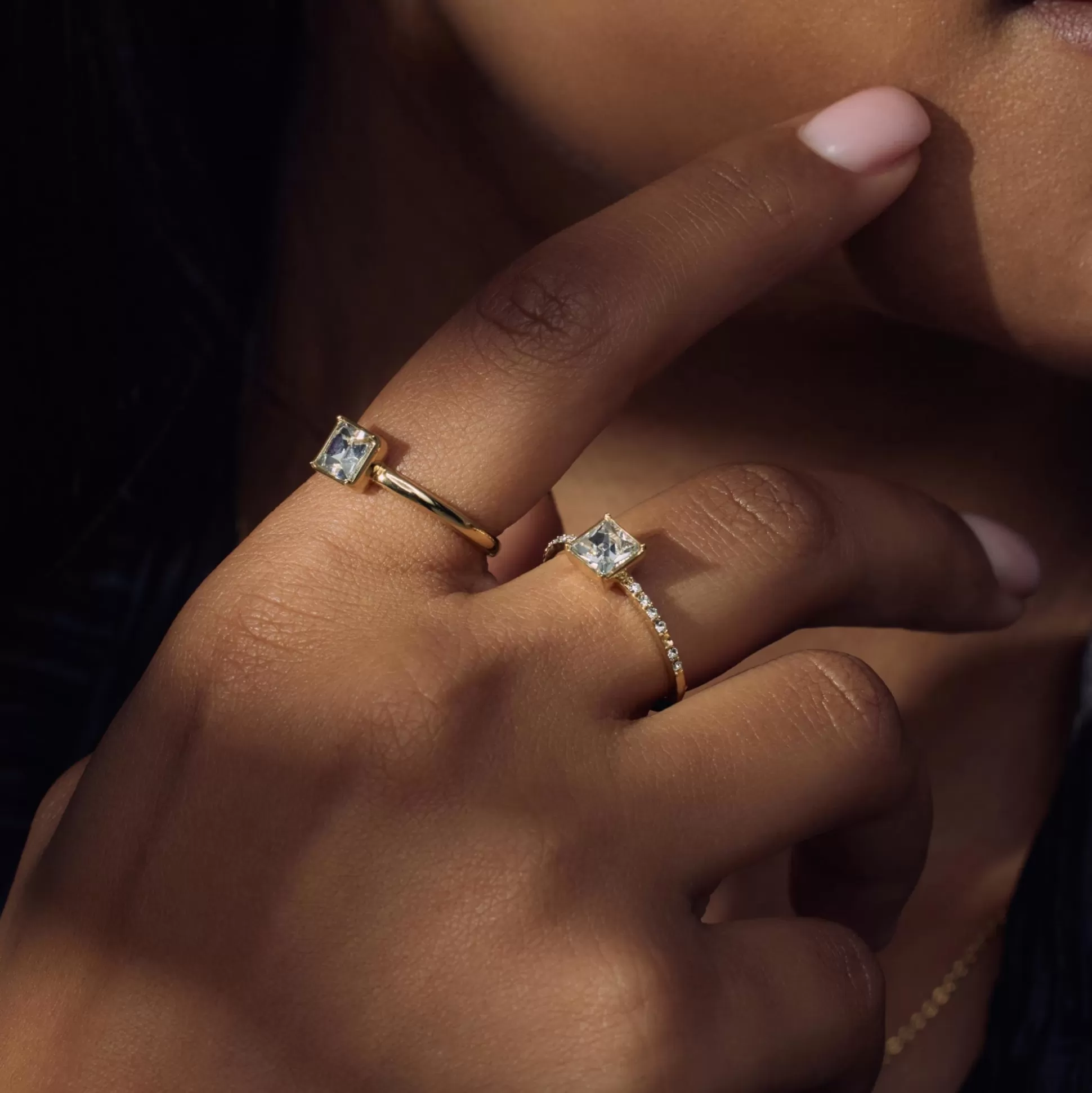 Sale Cento Luci Pia Anello In Argento Sterling 925 Placcato Oro Con Cristallo Prezioso Anelli