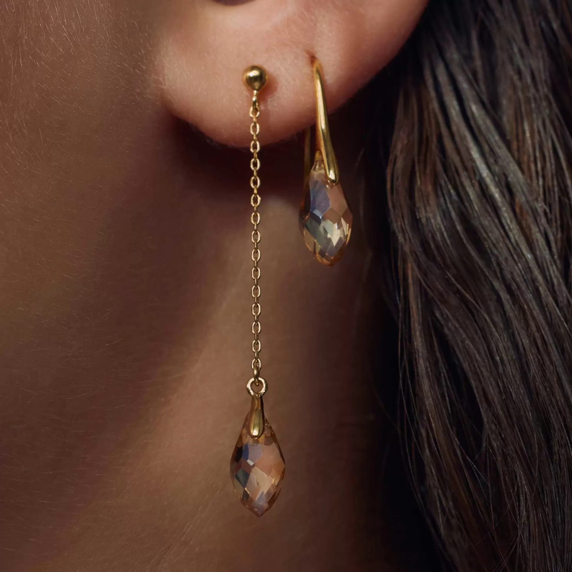 Flash Sale La Sirena Ombrone Orecchini Pendenti In Argento Sterling 925 Placcate Oro Con Placcatura In Oro 14 Carati Orecchini