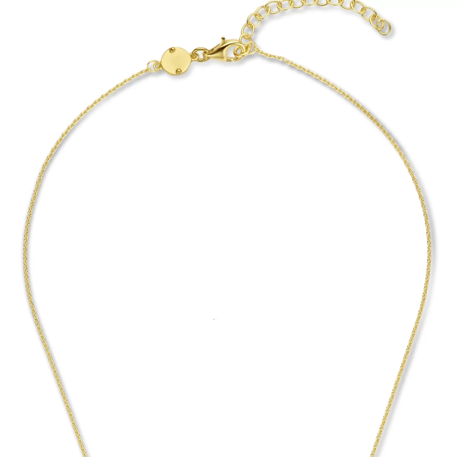 Store Mia Colore Azure Collana In Argento Sterling 925 Placcato Oro Con Pietra Zircone Blu Collane