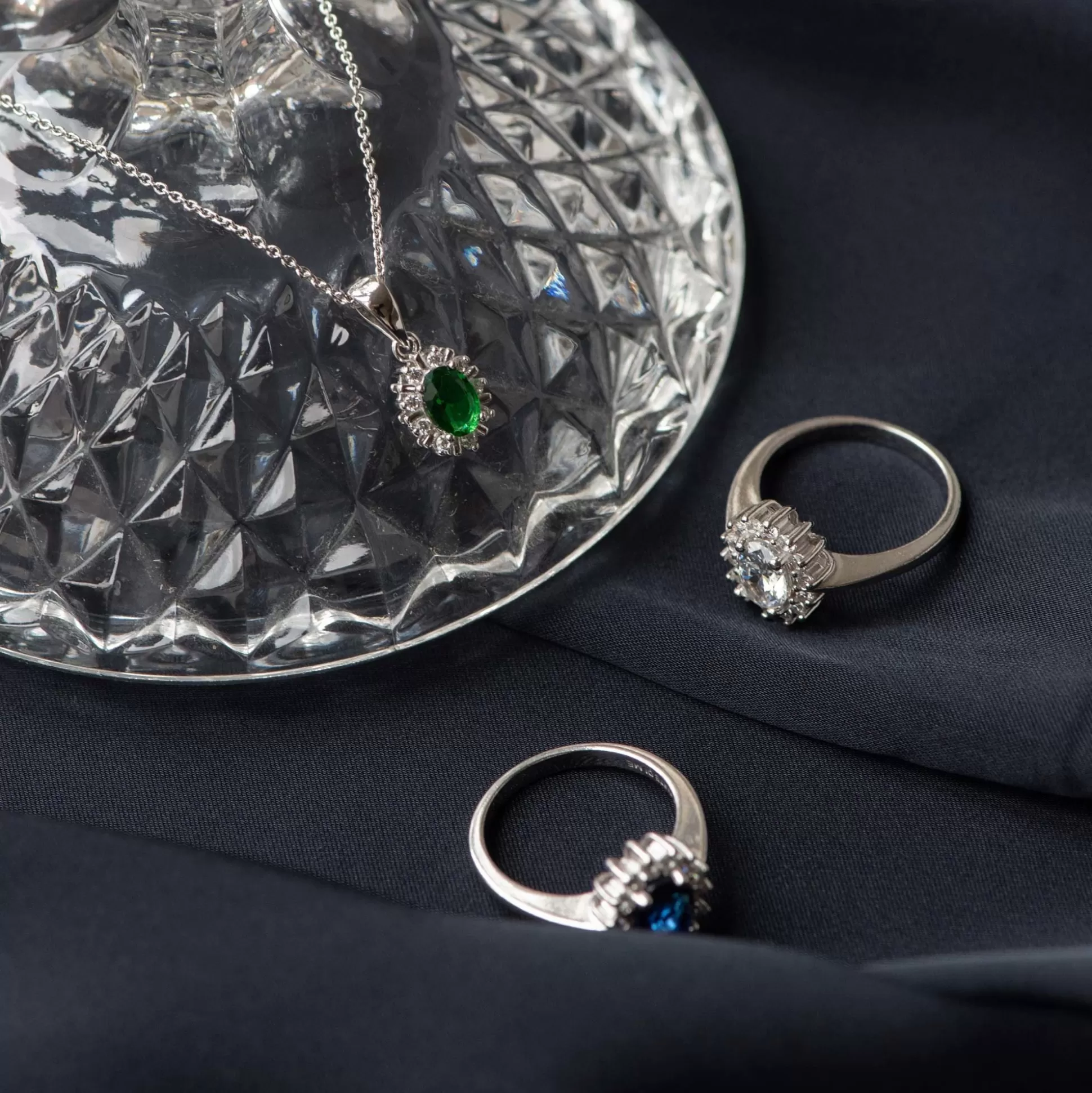 Sale Mia Colore Bianca Anello In Argento Sterling 925 Con Pietra Zircone Anelli