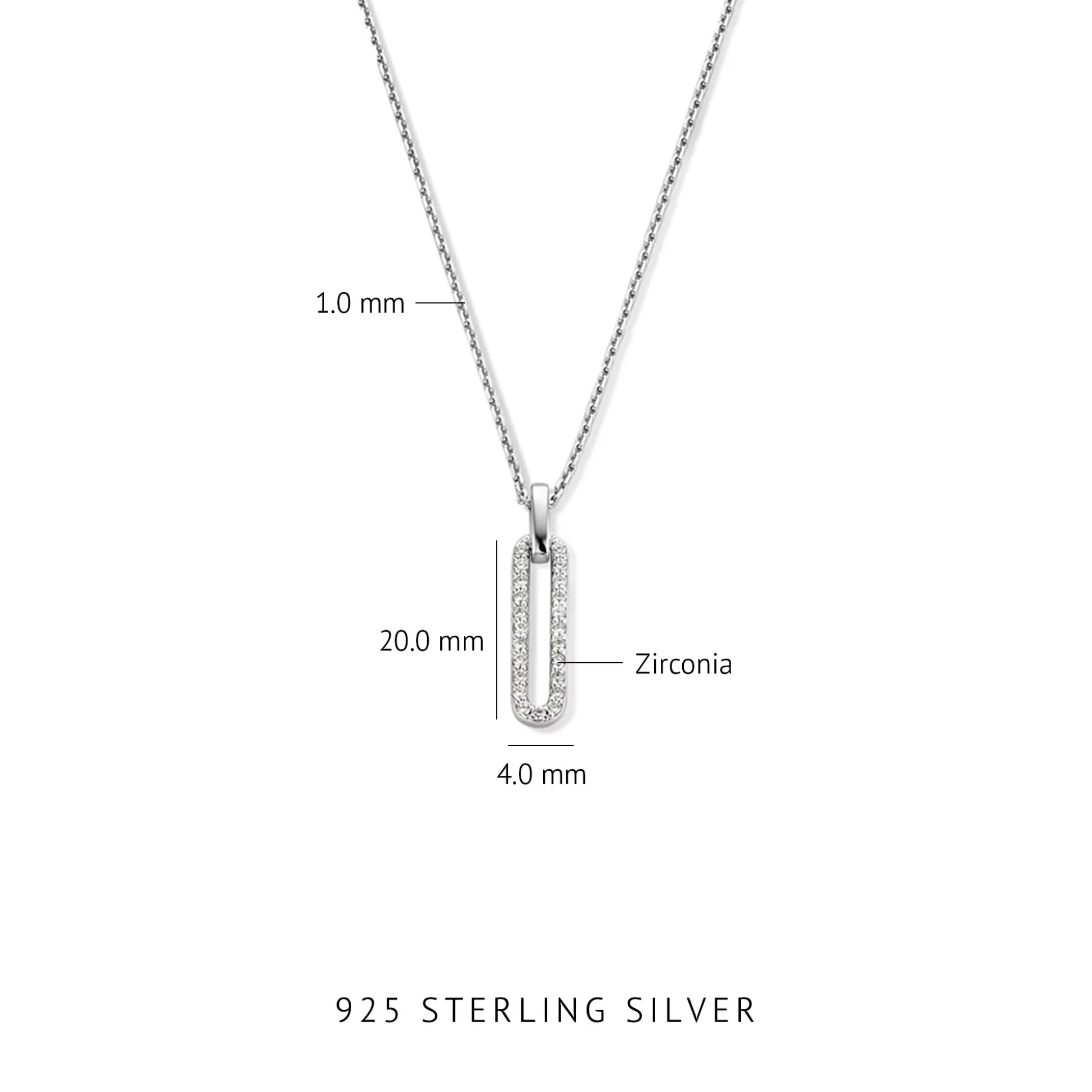 Cheap Ponte Vecchio Cartolina Collana In Argento Sterling 925 Con Pietre Zircone Collane