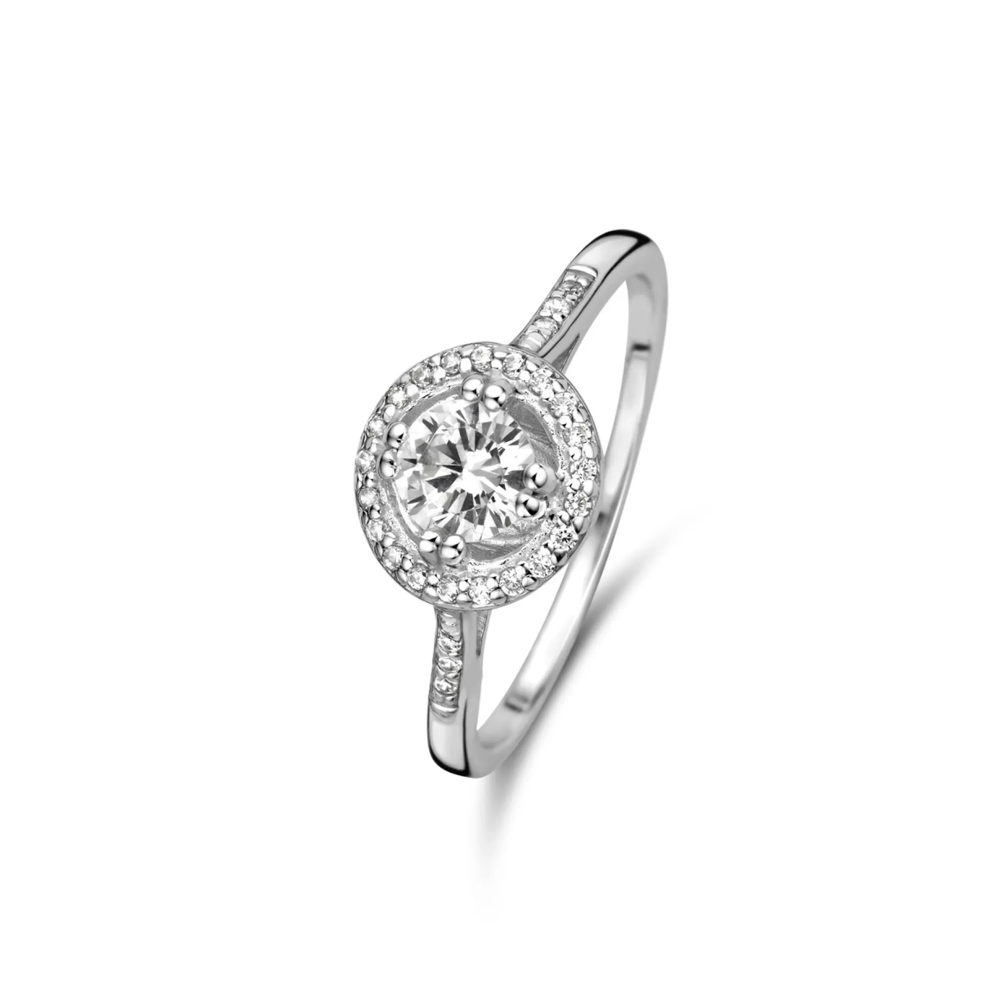 Shop Ponte Vecchio Dalia Anello In Argento Sterling 925 Con Pietra Zircone Anelli