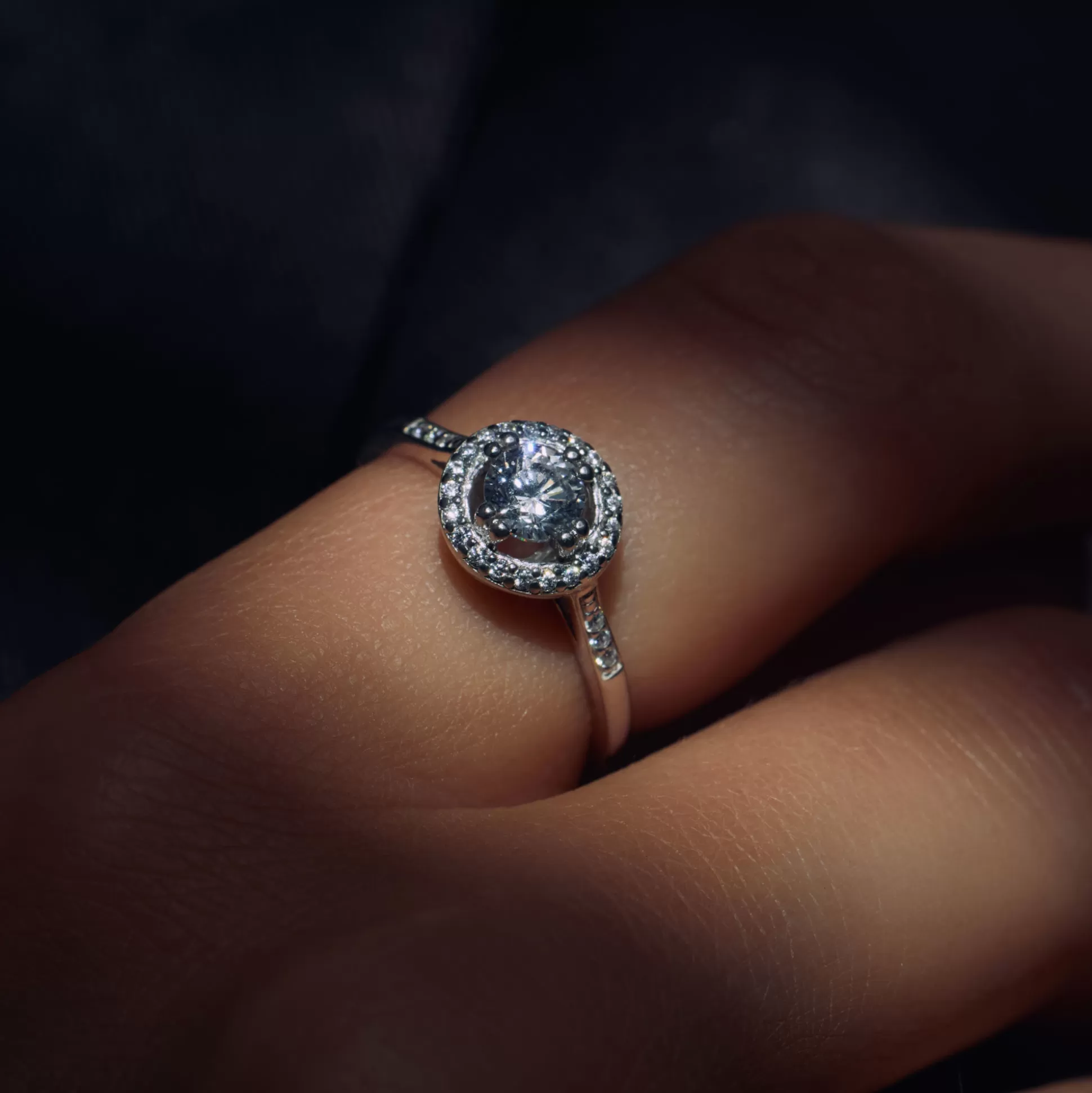 Shop Ponte Vecchio Dalia Anello In Argento Sterling 925 Con Pietra Zircone Anelli