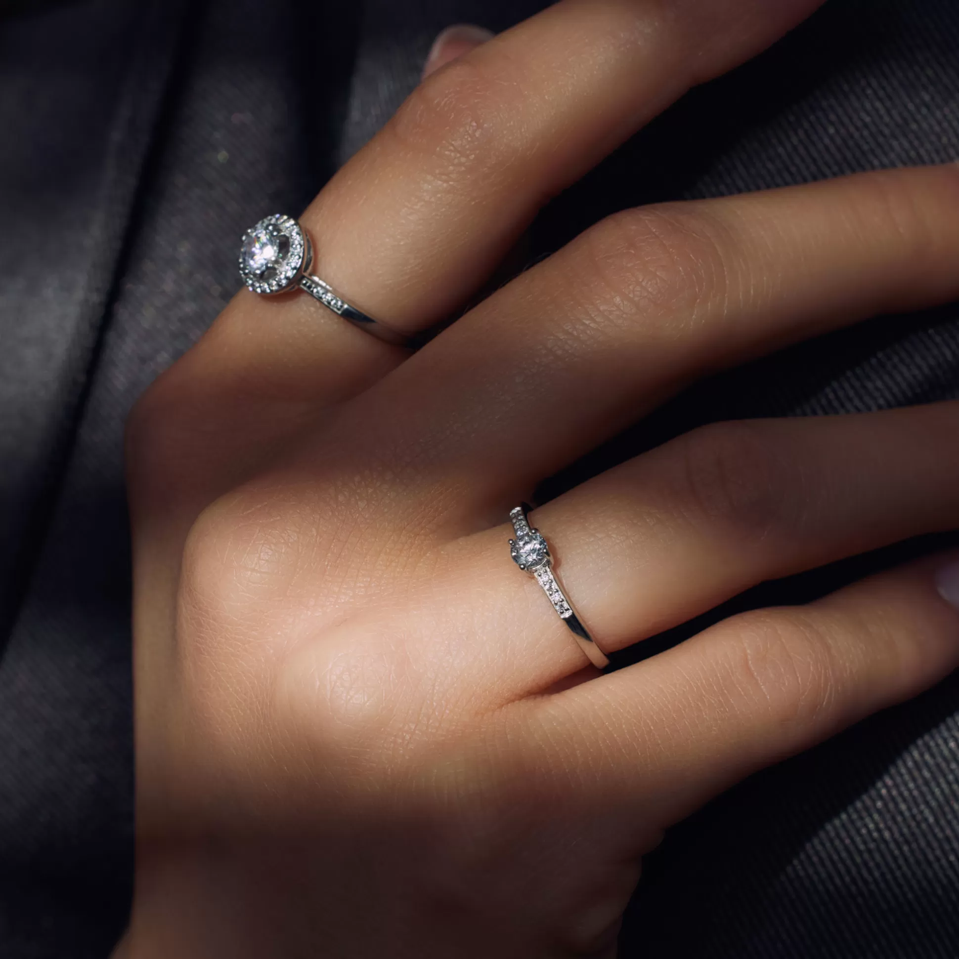 Shop Ponte Vecchio Dalia Anello In Argento Sterling 925 Con Pietra Zircone Anelli