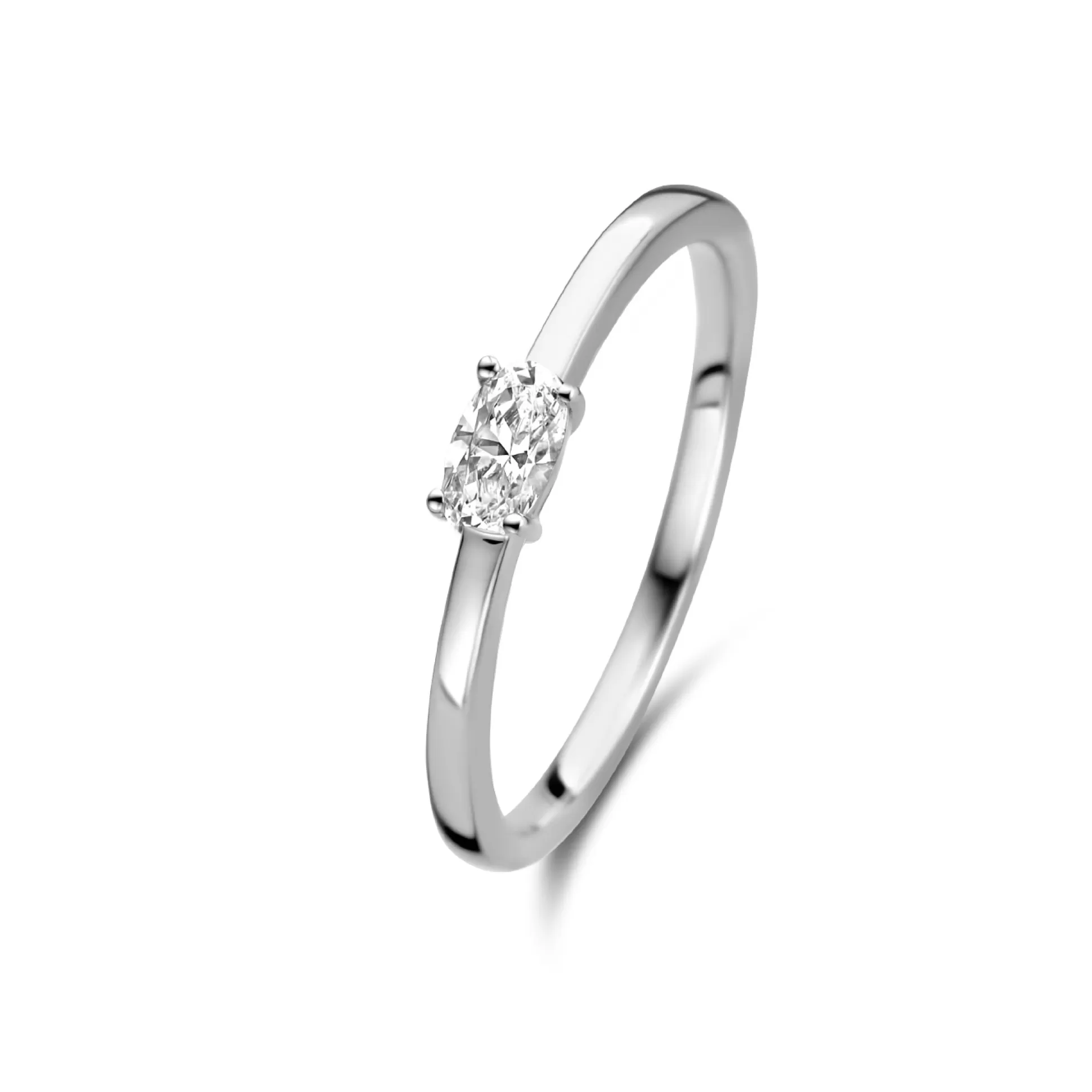 Outlet Ponte Vecchio Milena Anello In Argento Sterling 925 Con Pietra Zircone Anelli